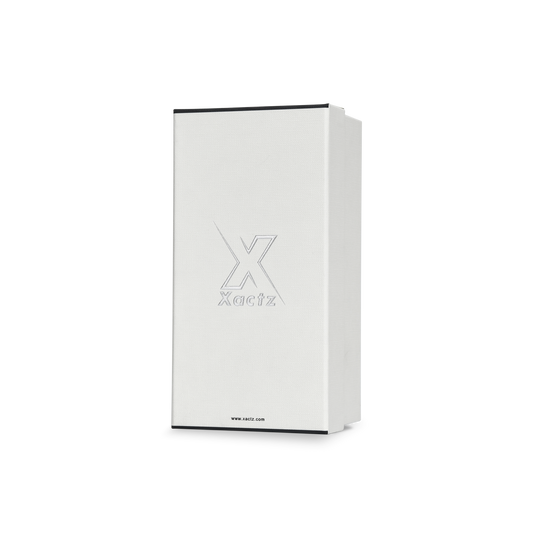 Premium Matte Silver Embossed Logo Gift Box