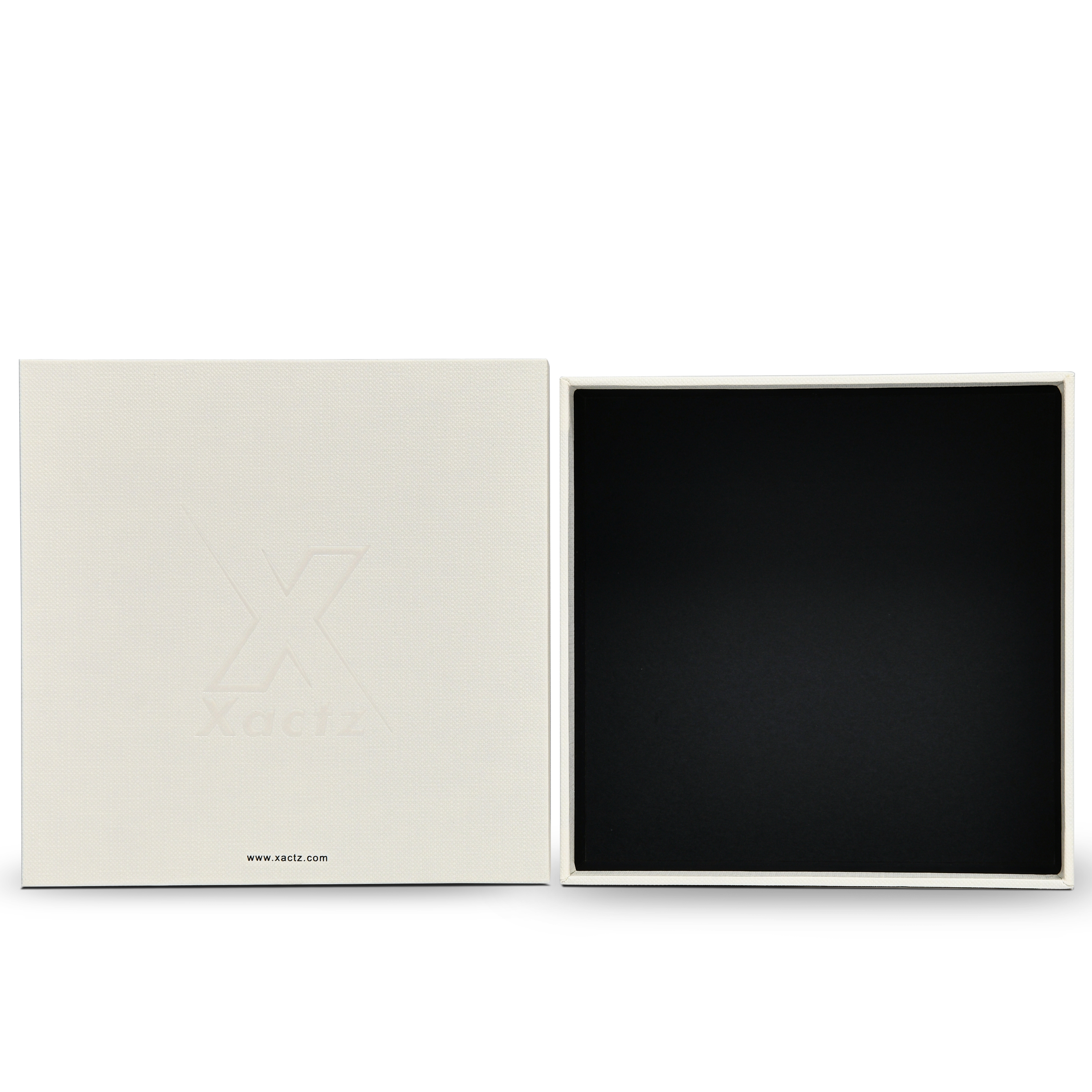 Premium Off-White Hot Stamped Lid and Base Luxury Gift Box