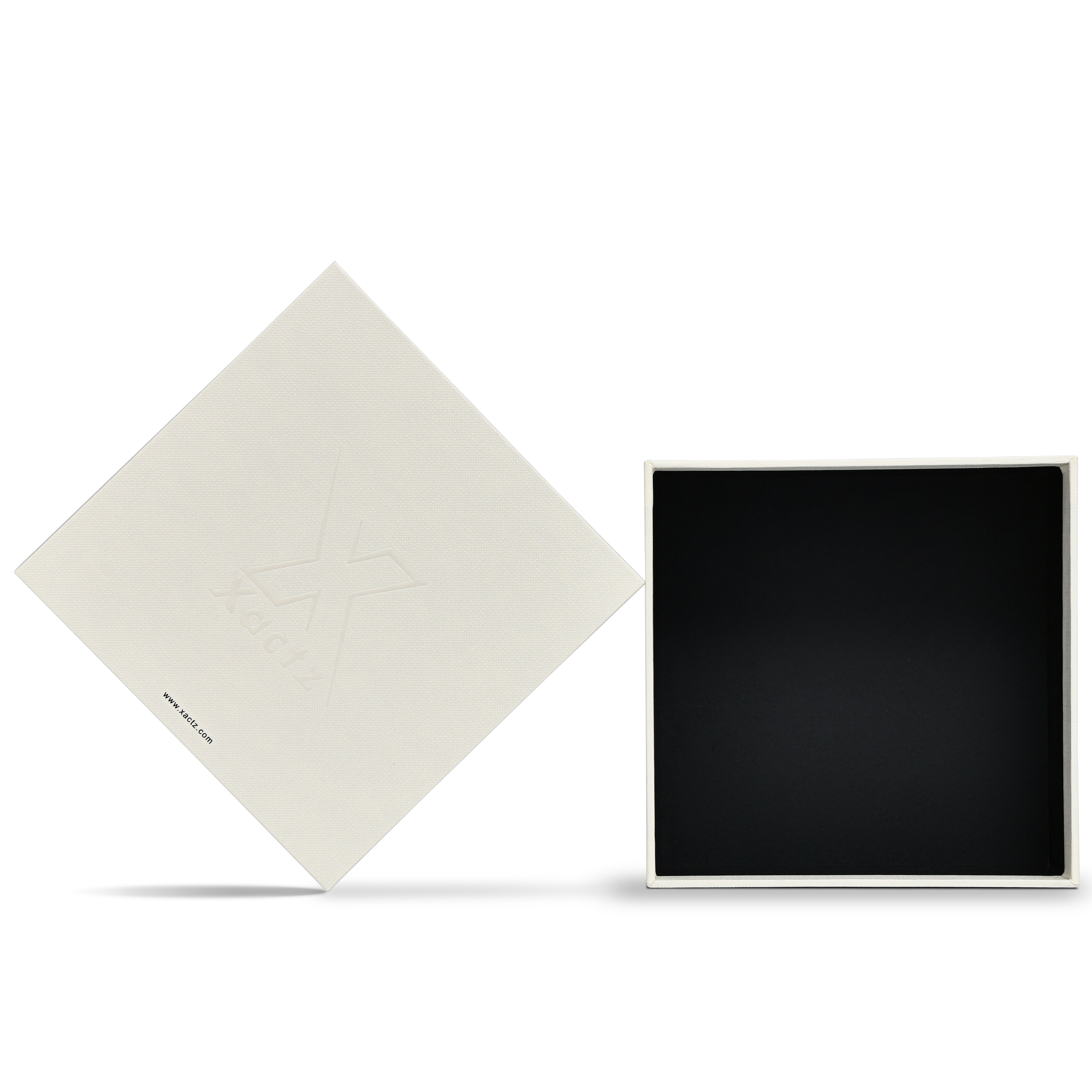 Premium Off-White Hot Stamped Lid and Base Luxury Gift Box