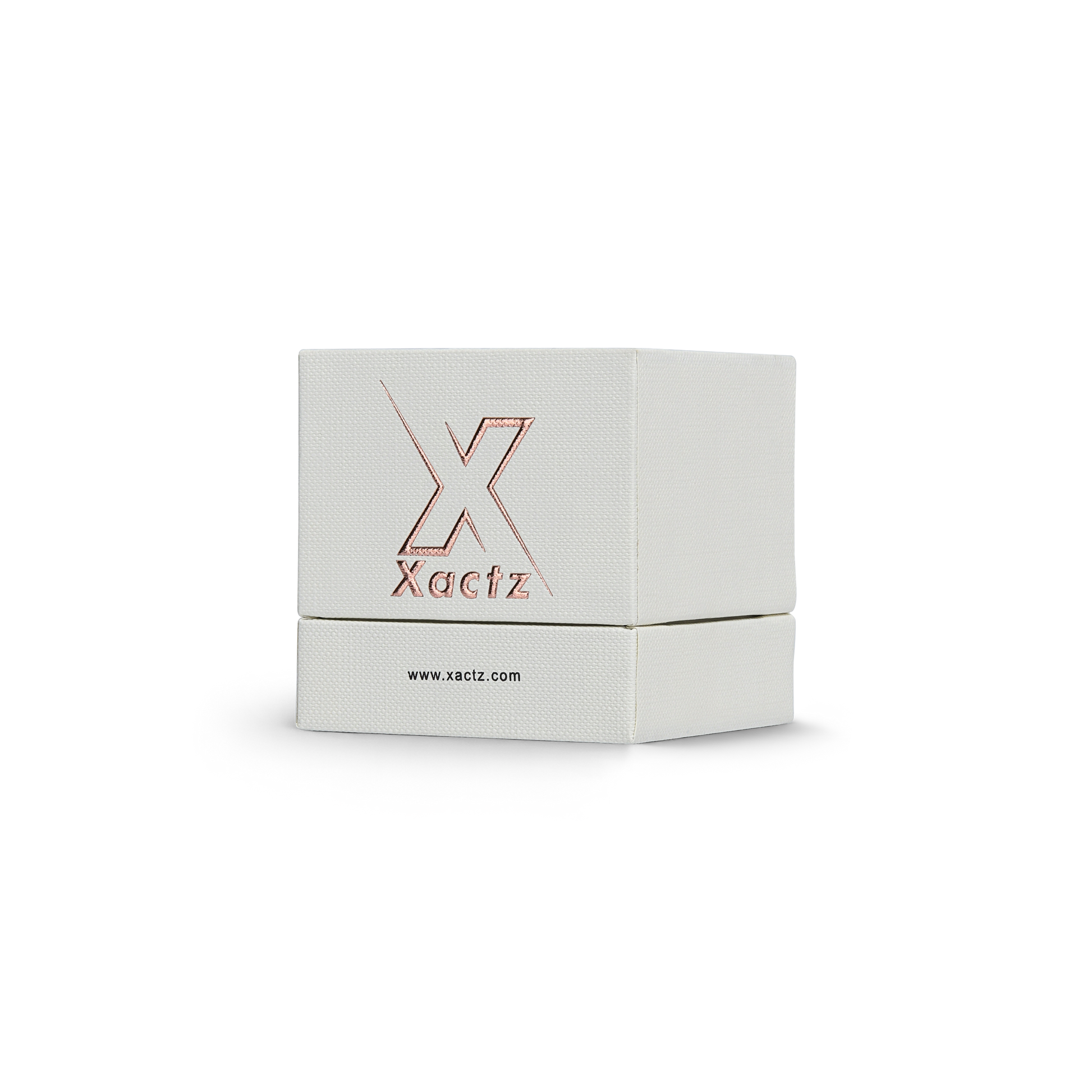 Premium Off-White Italian Imported Rose Gold Embossed Hot Stamped Rigid Lid and Base Gift Box