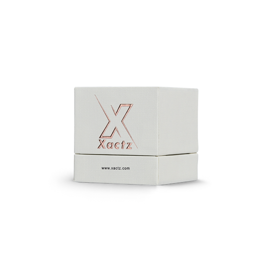 Premium Off-White Italian Imported Rose Gold Embossed Hot Stamped Rigid Lid and Base Gift Box