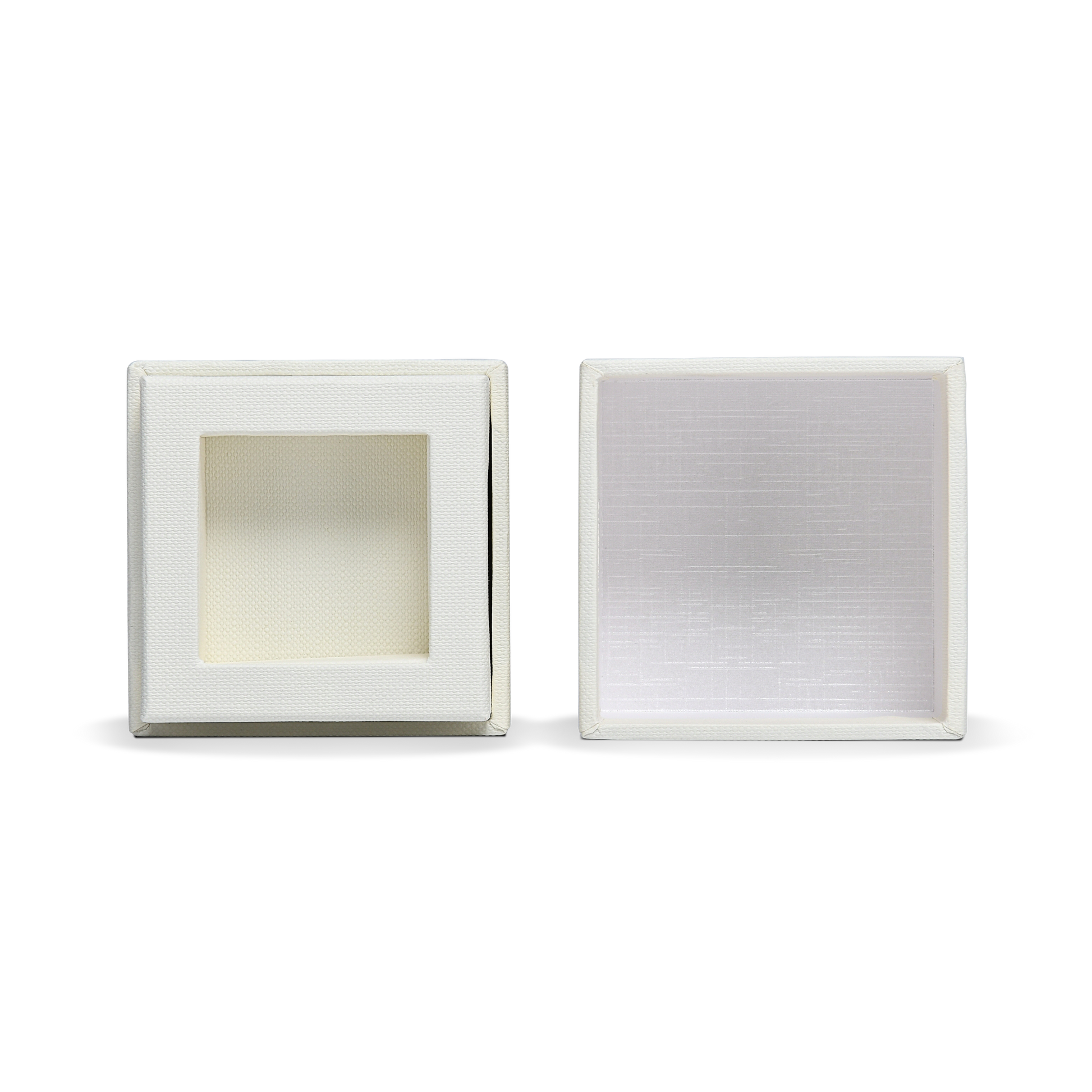 Premium Off-White Italian Imported Rose Gold Embossed Hot Stamped Rigid Lid and Base Gift Box