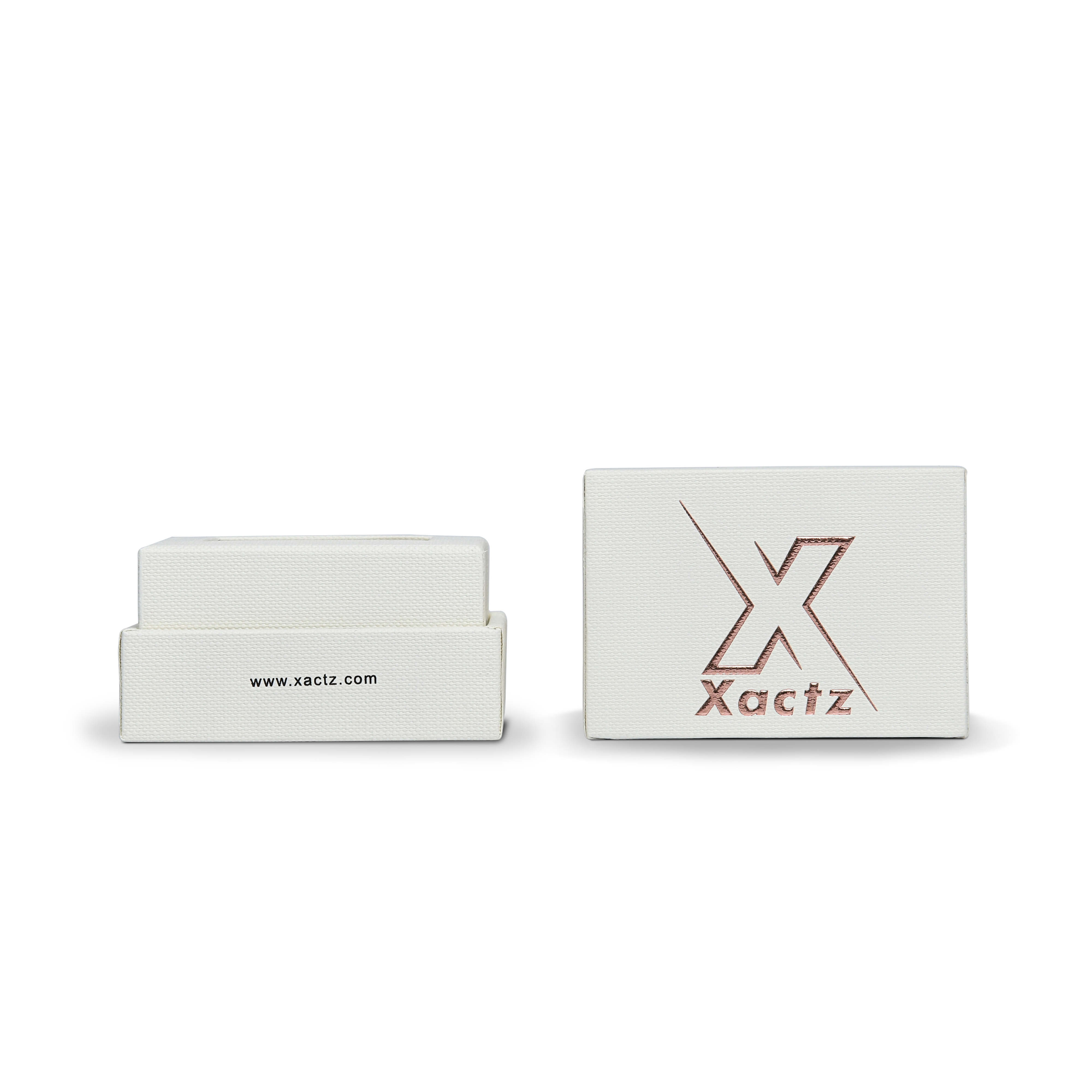 Premium Off-White Italian Imported Rose Gold Embossed Hot Stamped Rigid Lid and Base Gift Box