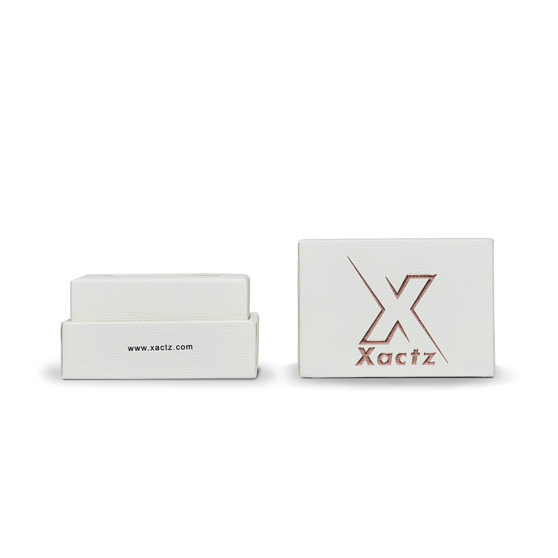 Premium Off-White Italian Imported Rose Gold Embossed Hot Stamped Rigid Lid and Base Gift Box