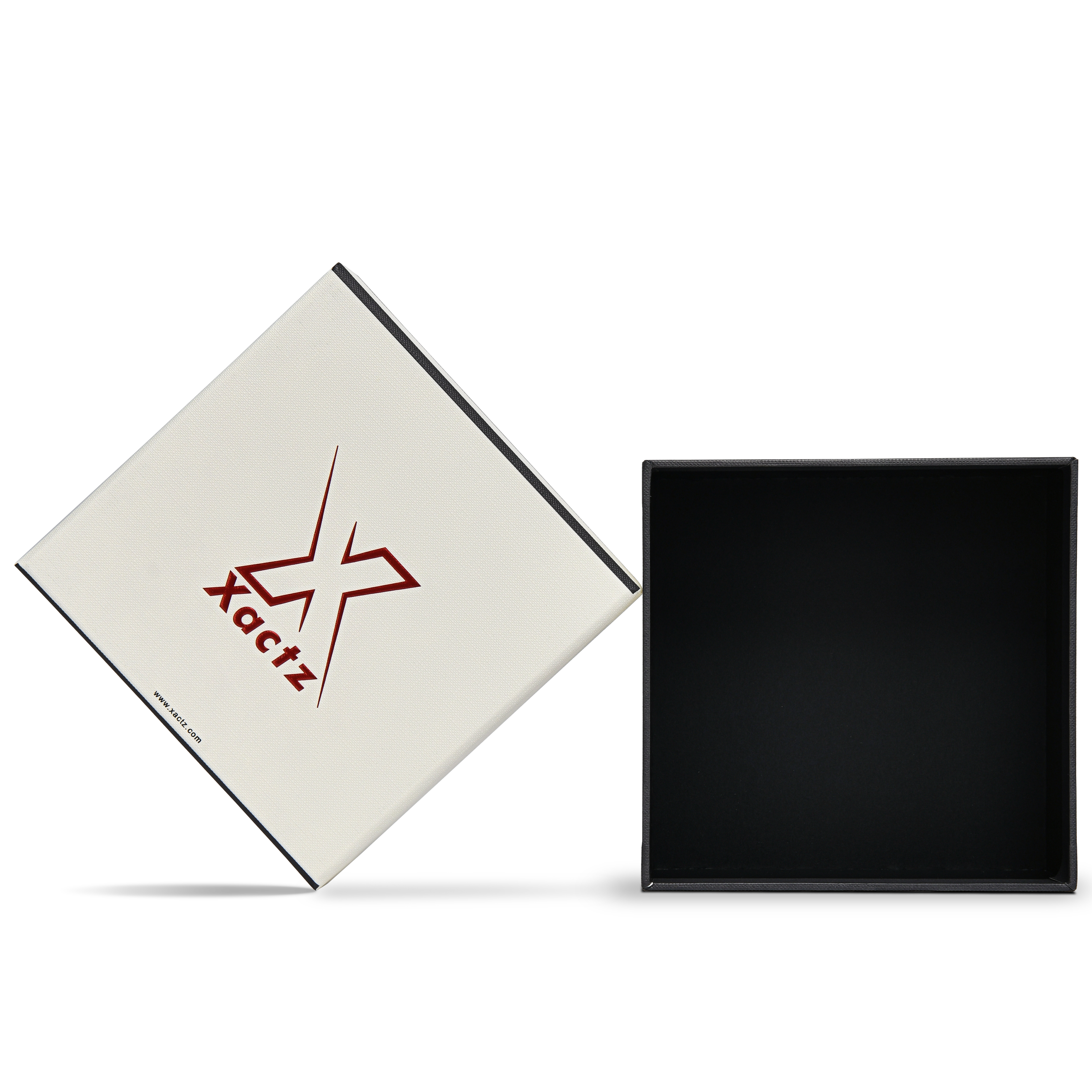 Premium Off-White Red-Gold Embossed Luxury Lid and Base Gift Box