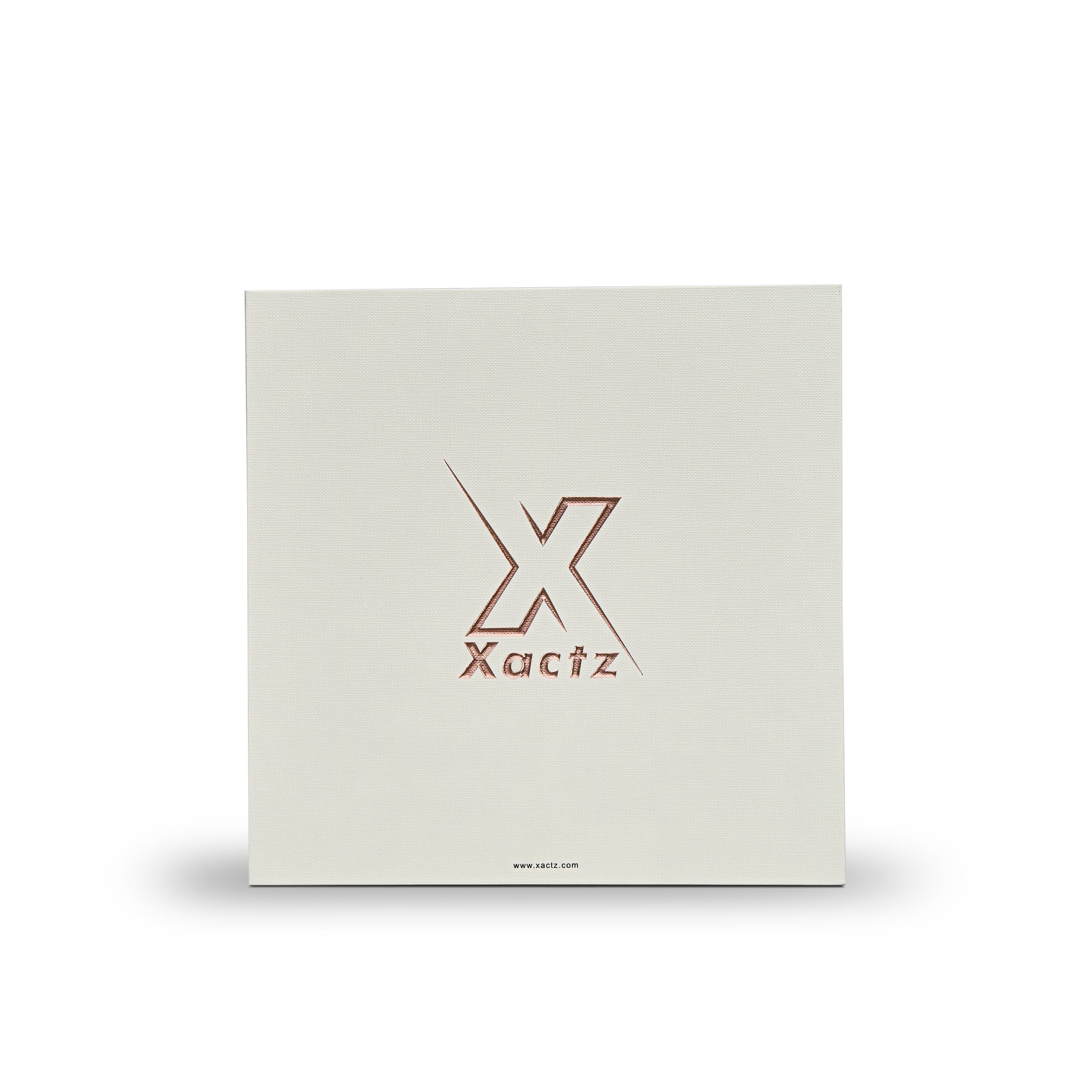 Premium Off-White Rose Gold Embossed Hot Stamped Lid and Base Luxury Gift Box