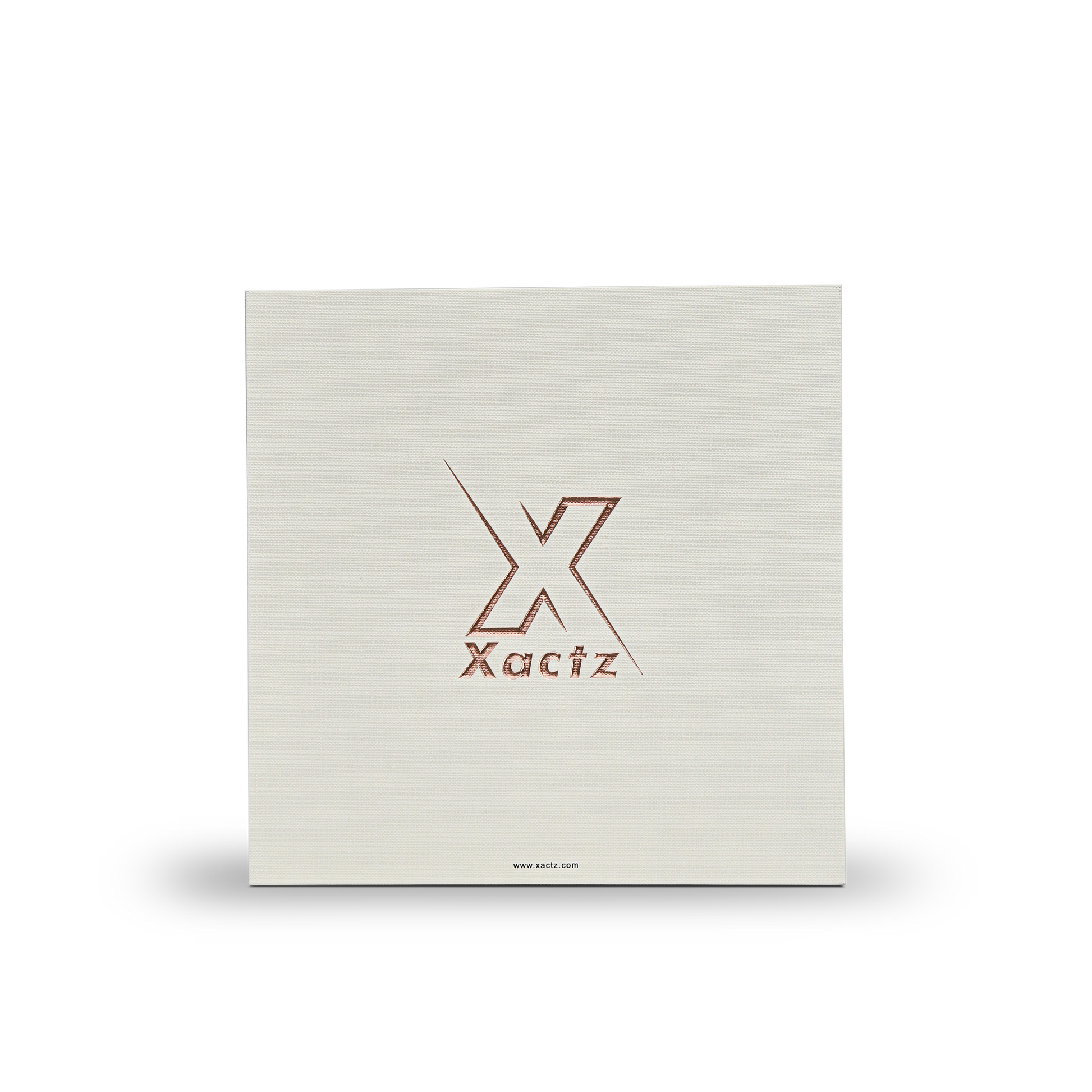 Premium Off-White Rose Gold Embossed Hot Stamped Lid and Base Luxury Gift Box