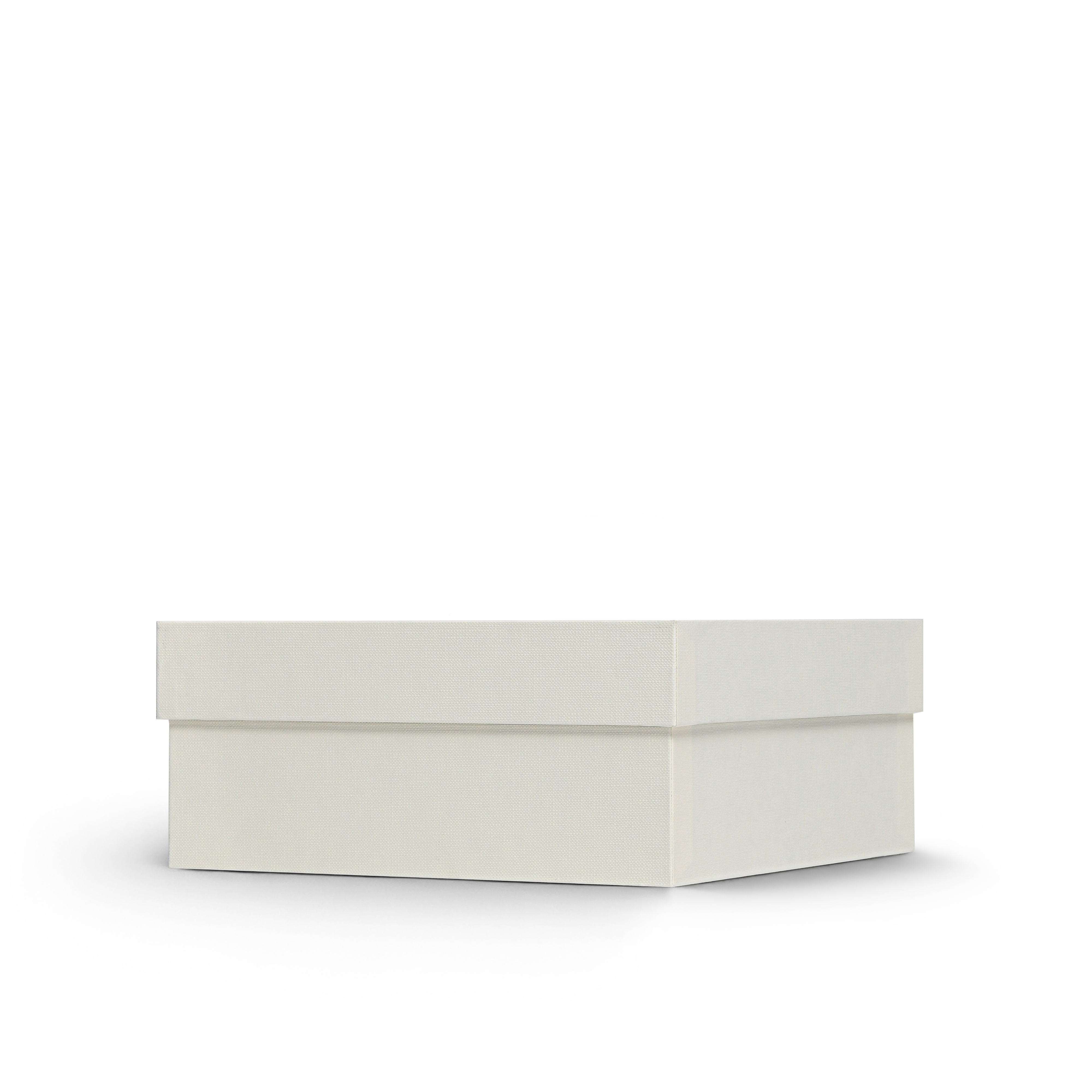 Premium Off-White Rose Gold Embossed Hot Stamped Lid and Base Luxury Gift Box