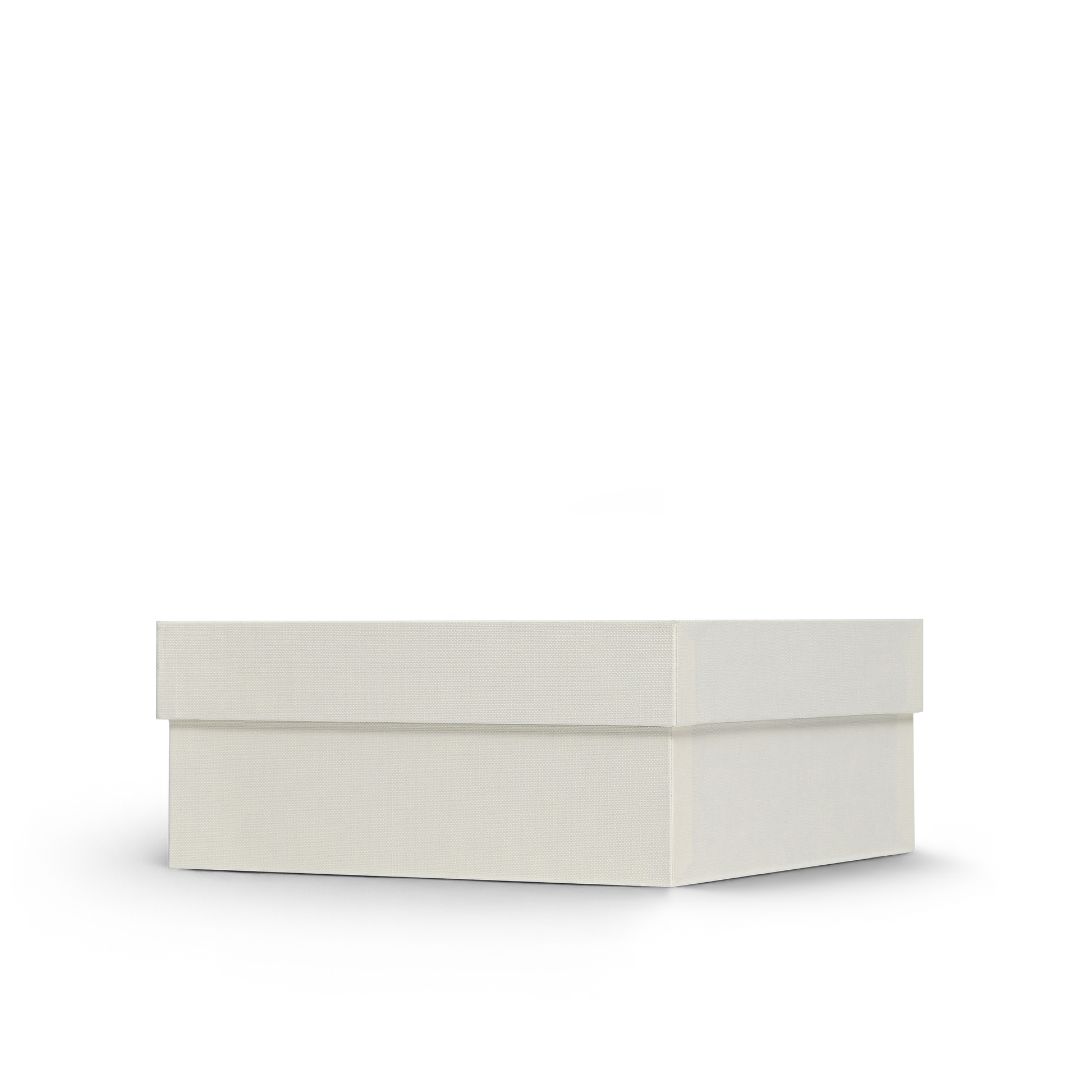 Premium Off-White Rose Gold Embossed Hot Stamped Lid and Base Luxury Gift Box