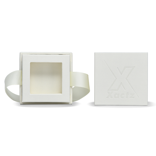 Luxuriöse maßgeschneiderte off-white roségoldene geprägte kleine Deckel- und Bodenboxen mit Bandverschluss