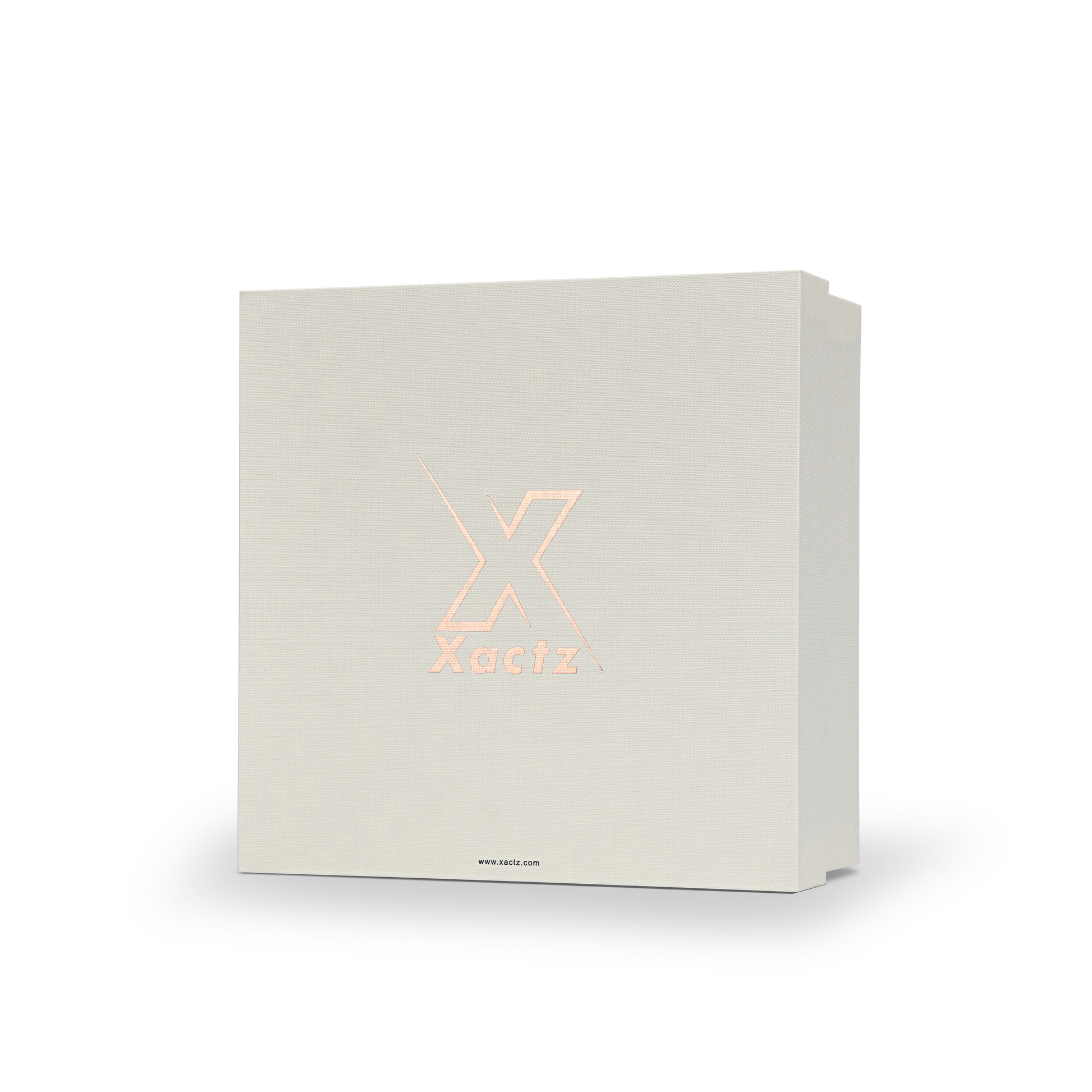 Premium Off-White Rose Gold Hot Stamped Lid and Base Luxury Gift Box