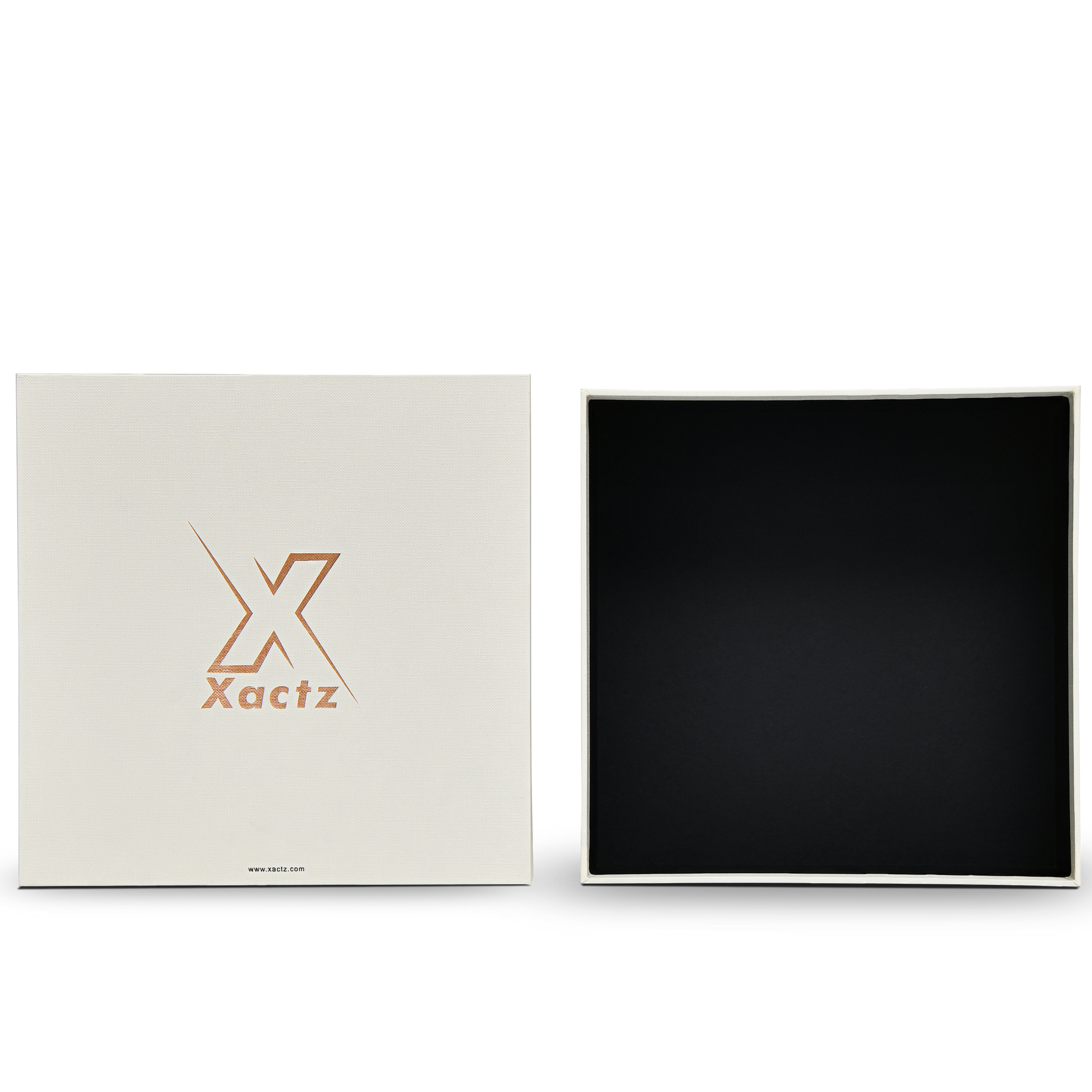 Premium Off-White Rose Gold Hot Stamped Lid and Base Luxury Gift Box