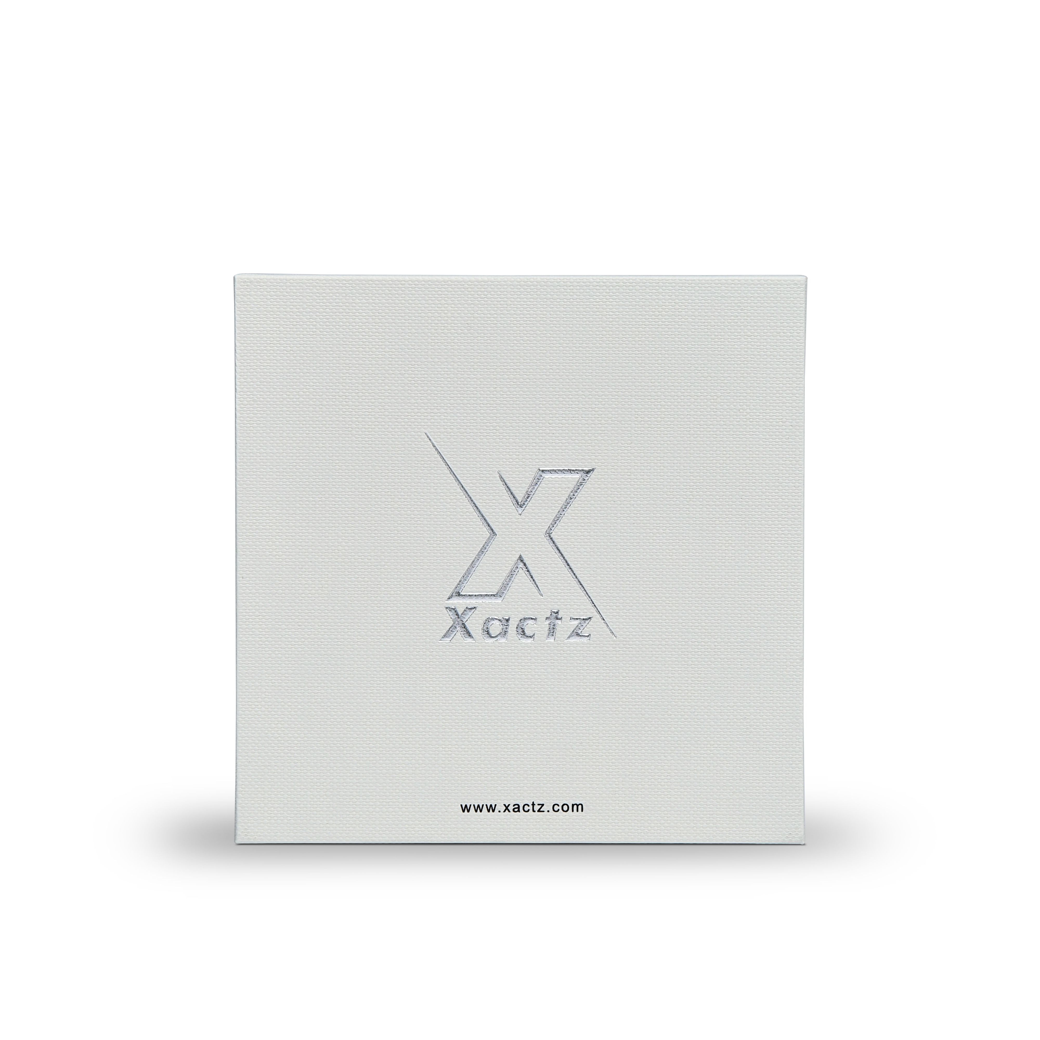 Premium Off-White Textured Bright Silver Embossed Luxury Lid and Base Gift Box