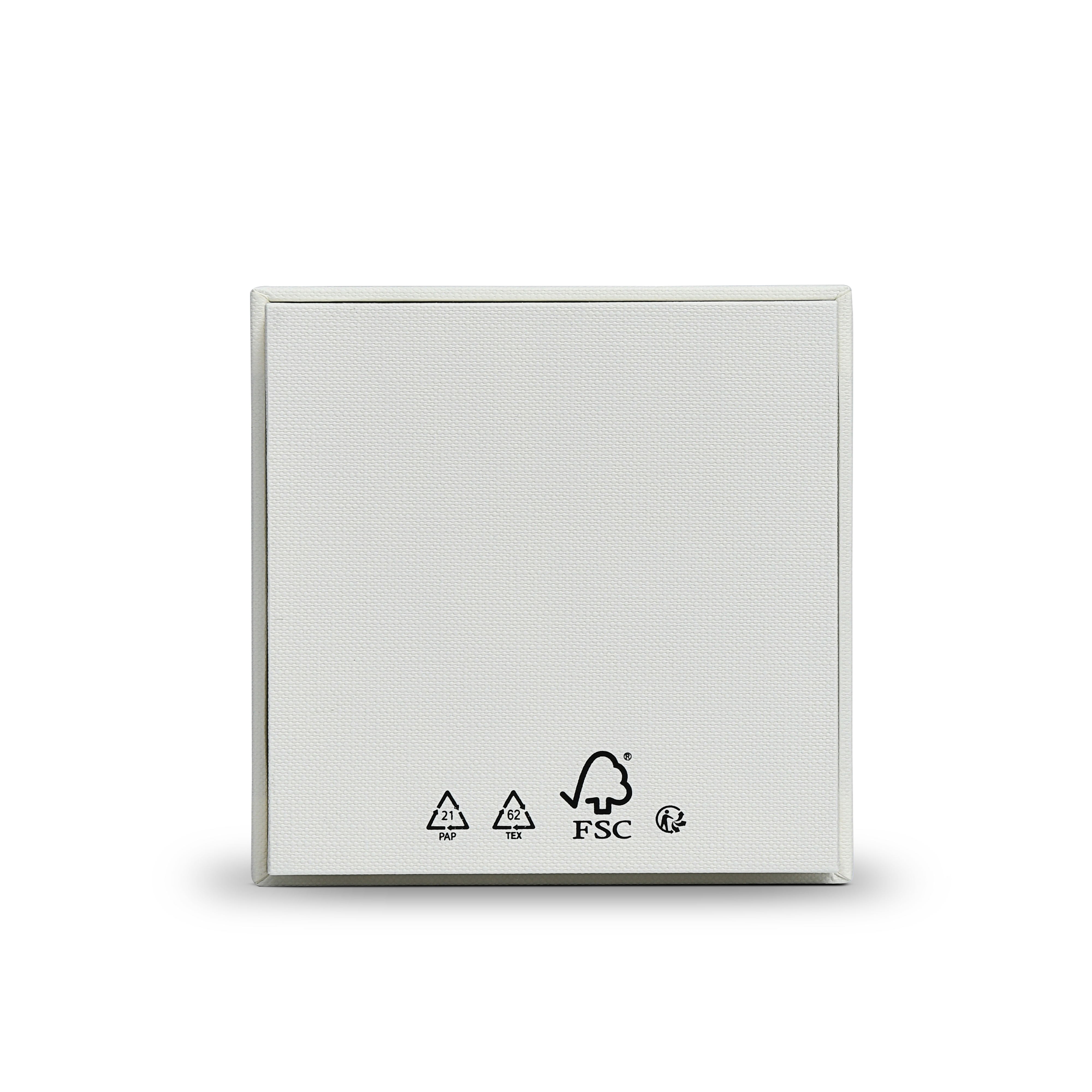 Premium Off-White Textured Bright Silver Embossed Luxury Lid and Base Gift Box