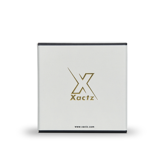 Premium Off-White Textured Gold Embossed Hot Stamped Luxury Lid and Base Gift Box with Interior Printing