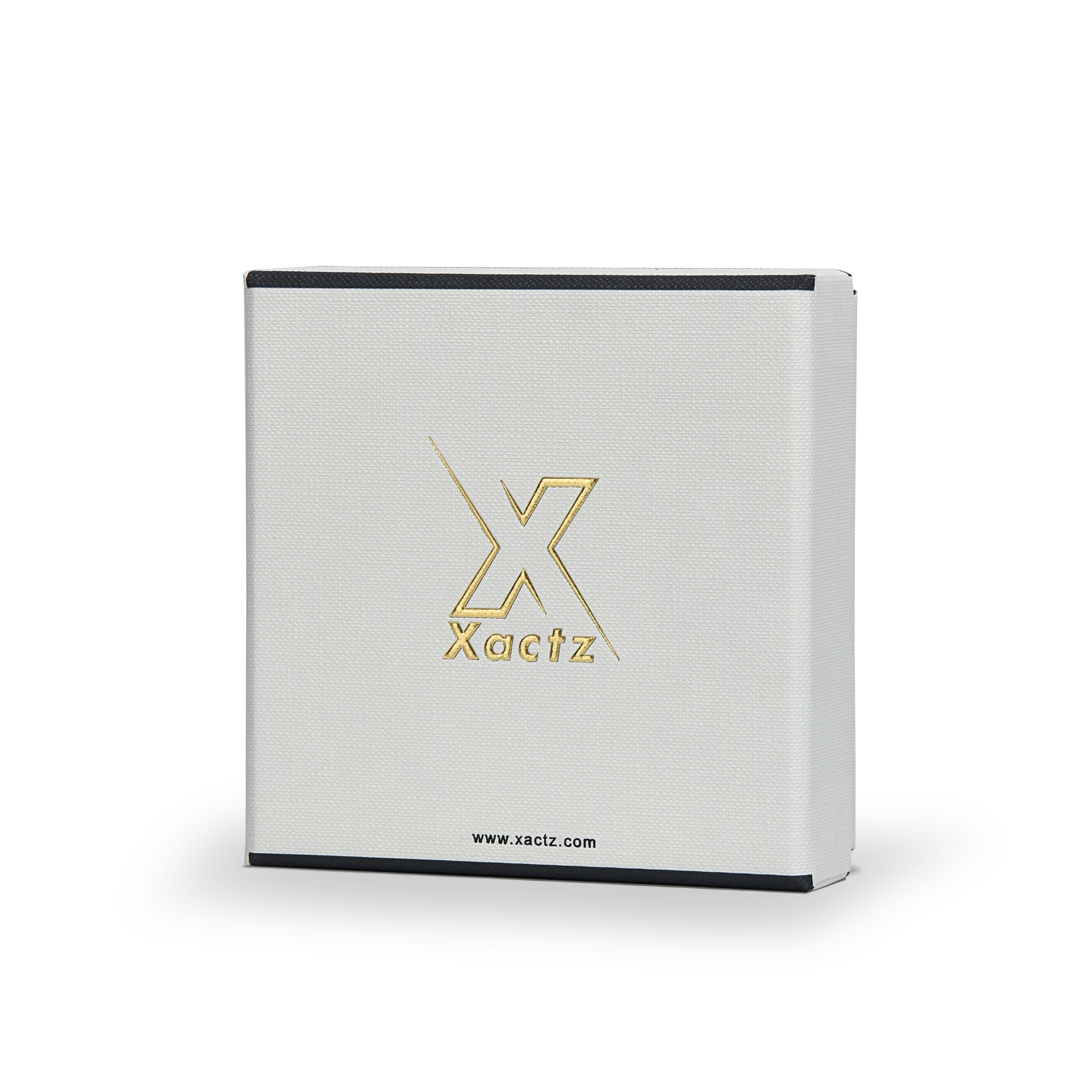 Premium Off-White Textured Gold Embossed Hot Stamped Luxury Lid and Base Gift Box with Interior Printing