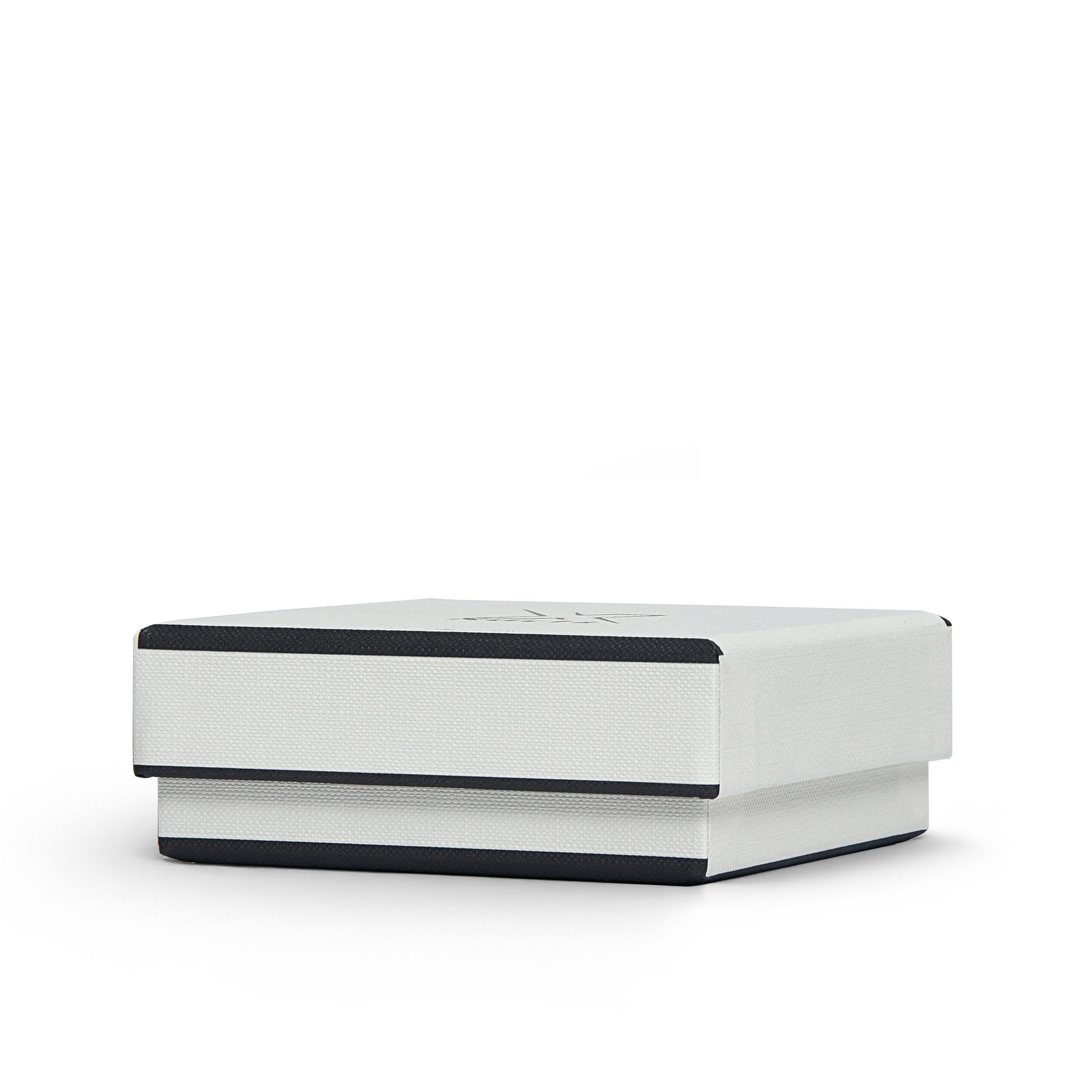 Premium Off-White Textured Gold Embossed Hot Stamped Luxury Lid and Base Gift Box with Interior Printing