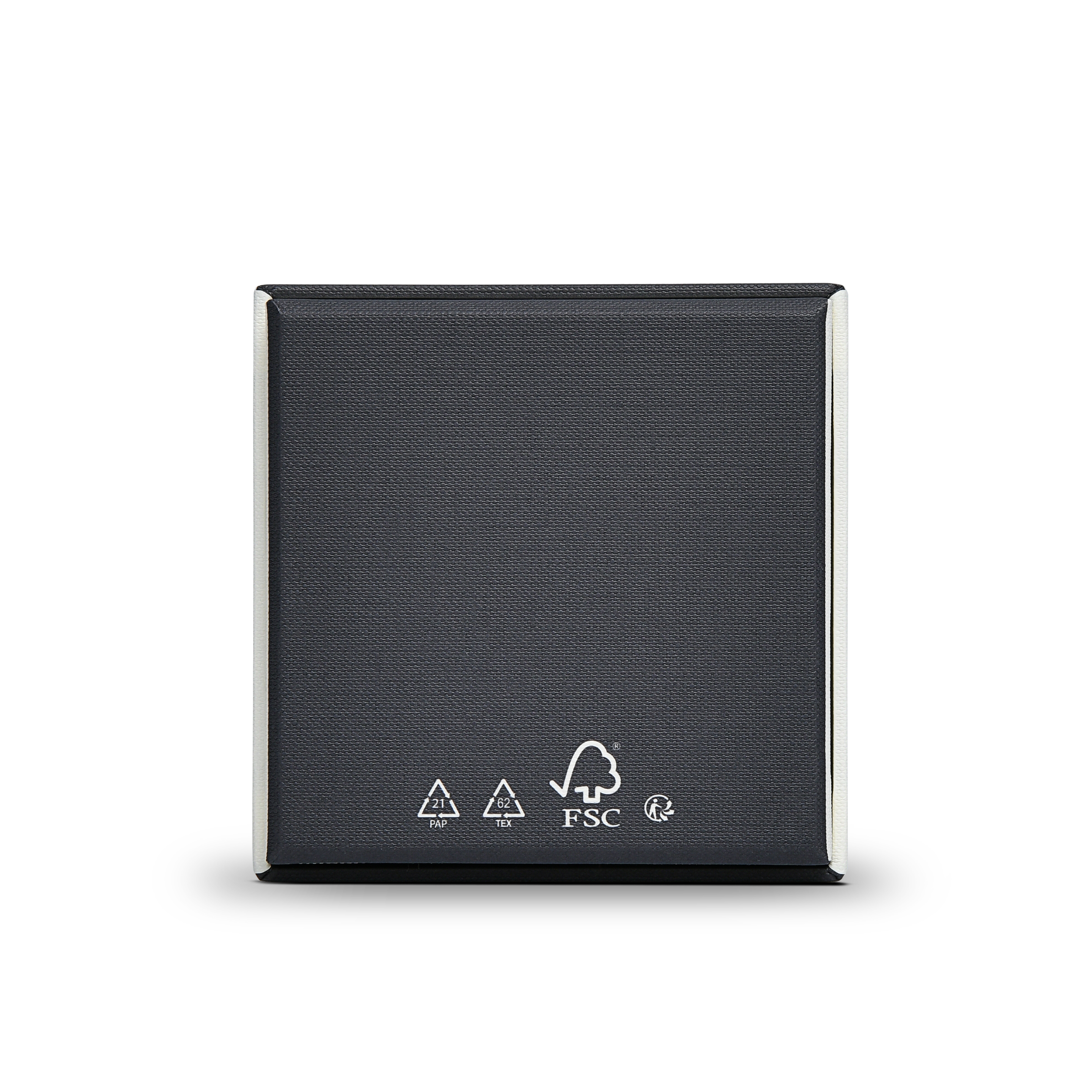 Premium Off-White Textured Gold Hot Stamped Luxury Lid and Base Gift Box with Interior Printing