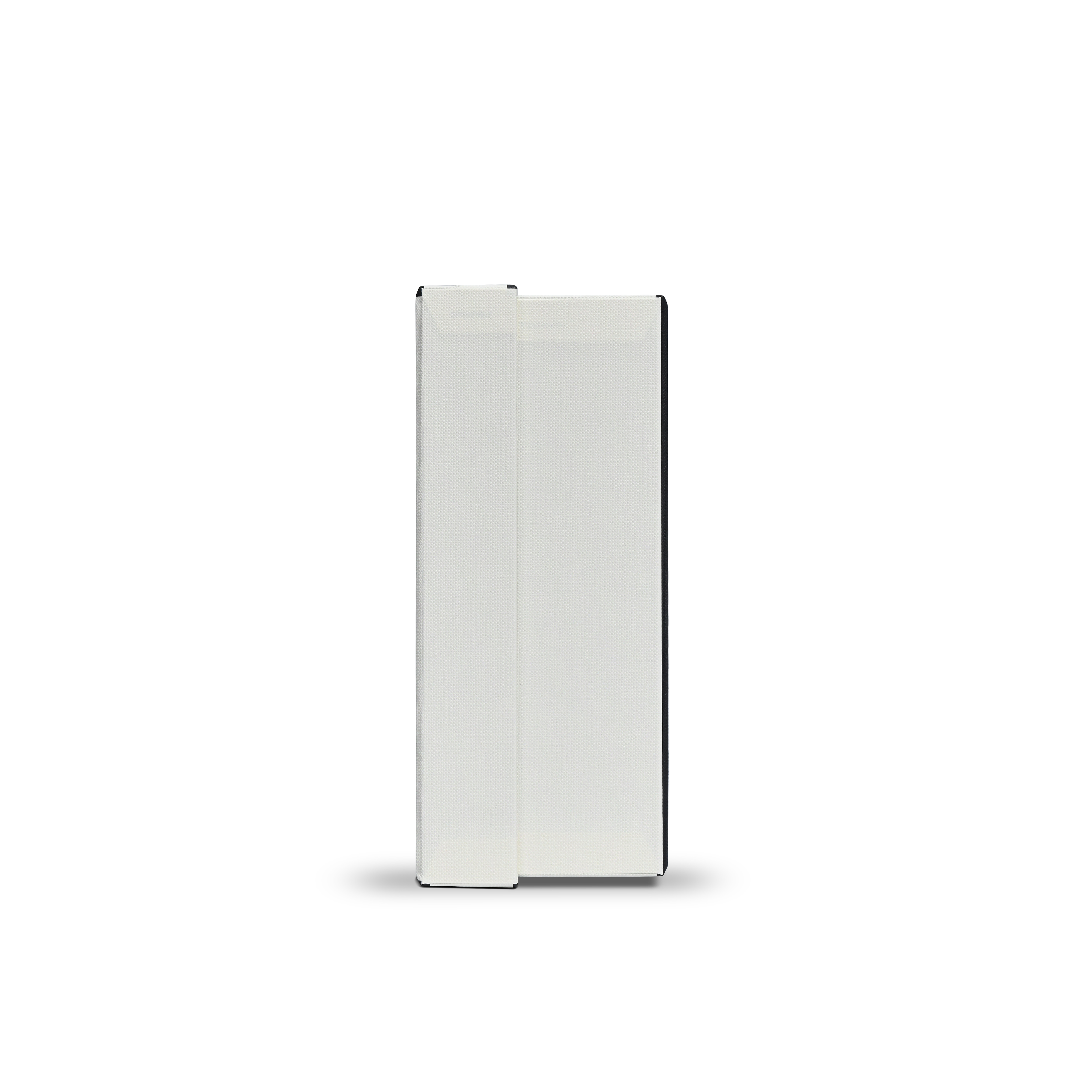 Premium Off-White Textured Lid and Base Gift Box with Embossed Iridescent Silver Foil