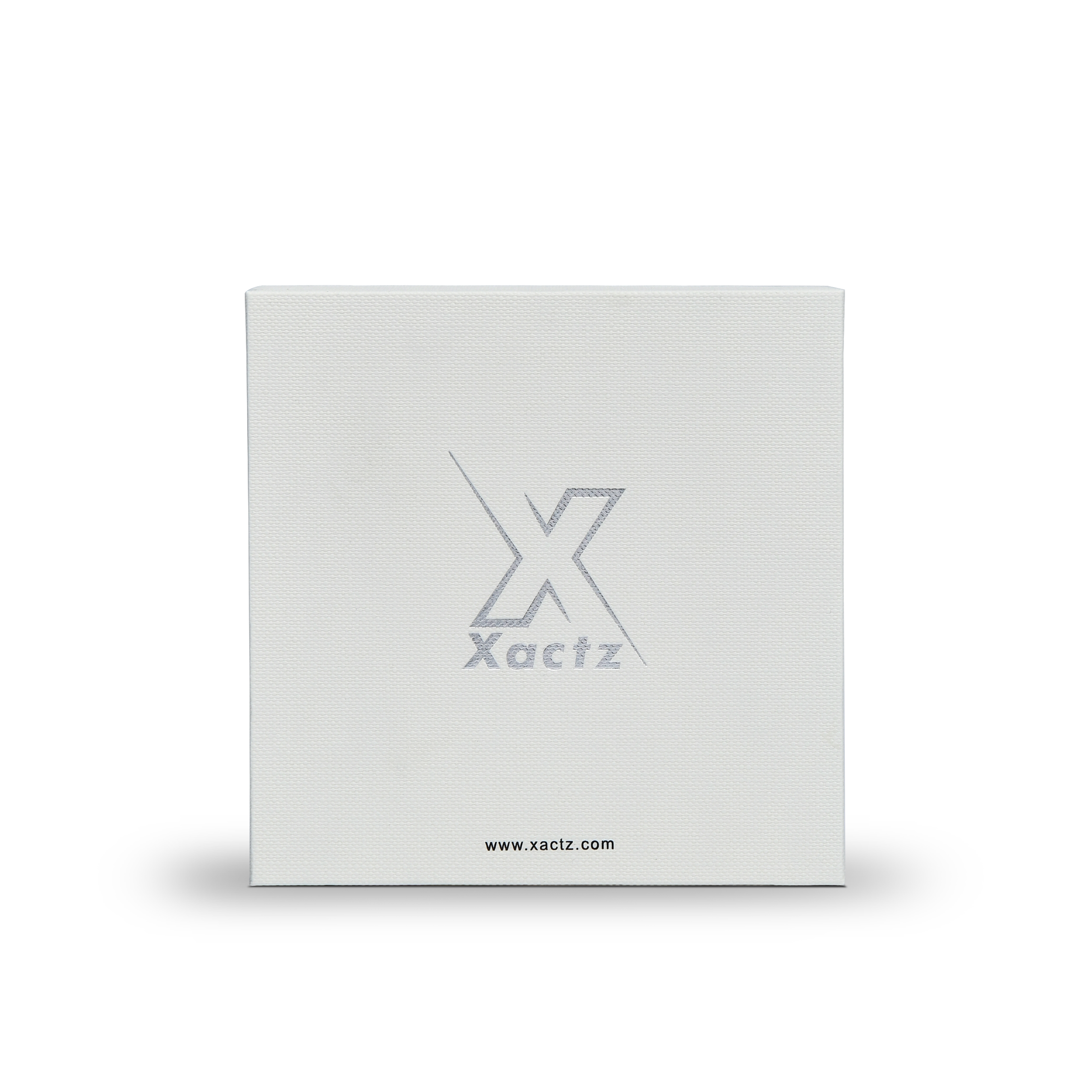 Premium Off-White Textured Silver Hot Stamped Luxury Lid and Base Gift Box