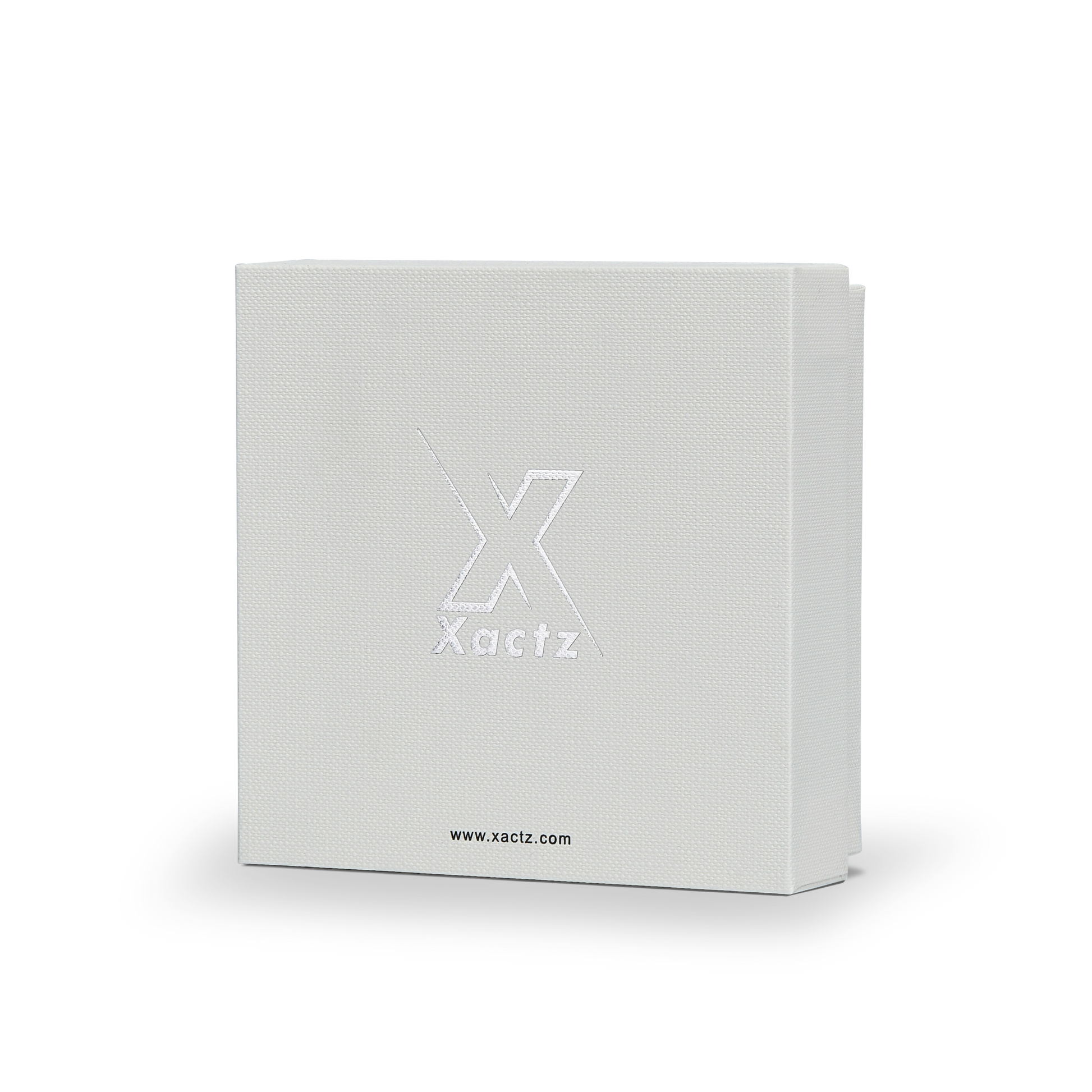 Premium Off-White Textured Silver Hot Stamped Luxury Lid and Base Gift Box