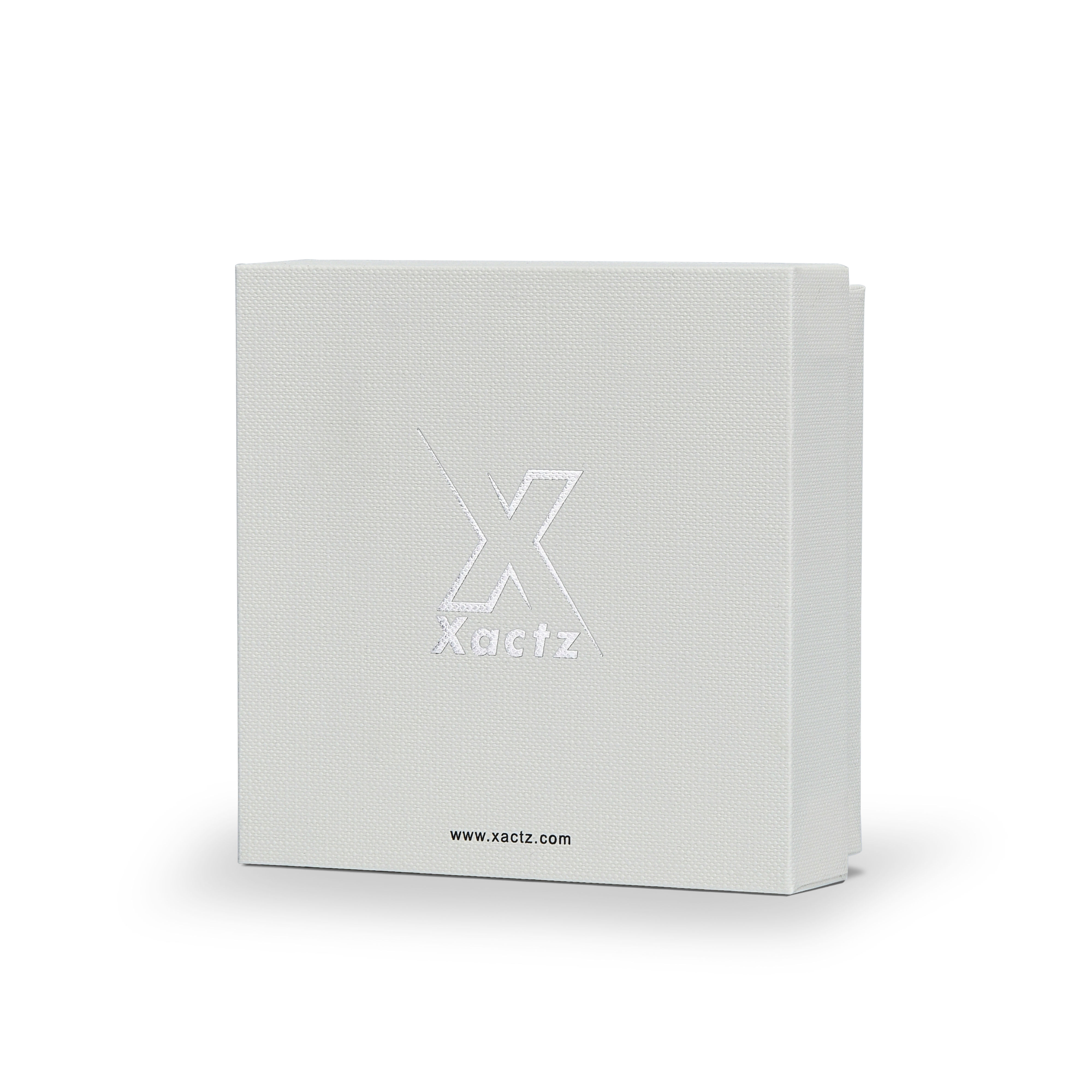 Premium Off-White Textured Silver Hot Stamped Luxury Lid and Base Gift Box