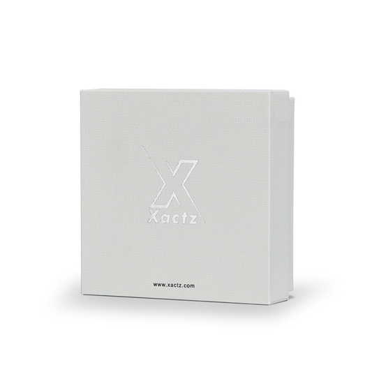 Premium Off-White Textured Silver Hot Stamped Luxury Lid and Base Gift Box