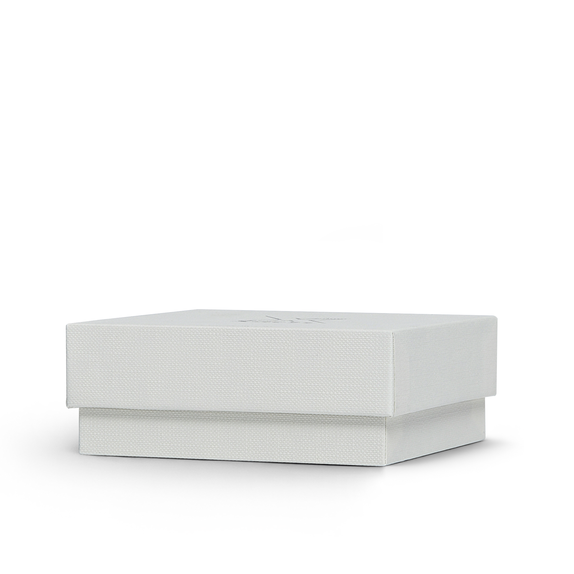 Premium Off-White Textured Silver Hot Stamped Luxury Lid and Base Gift Box