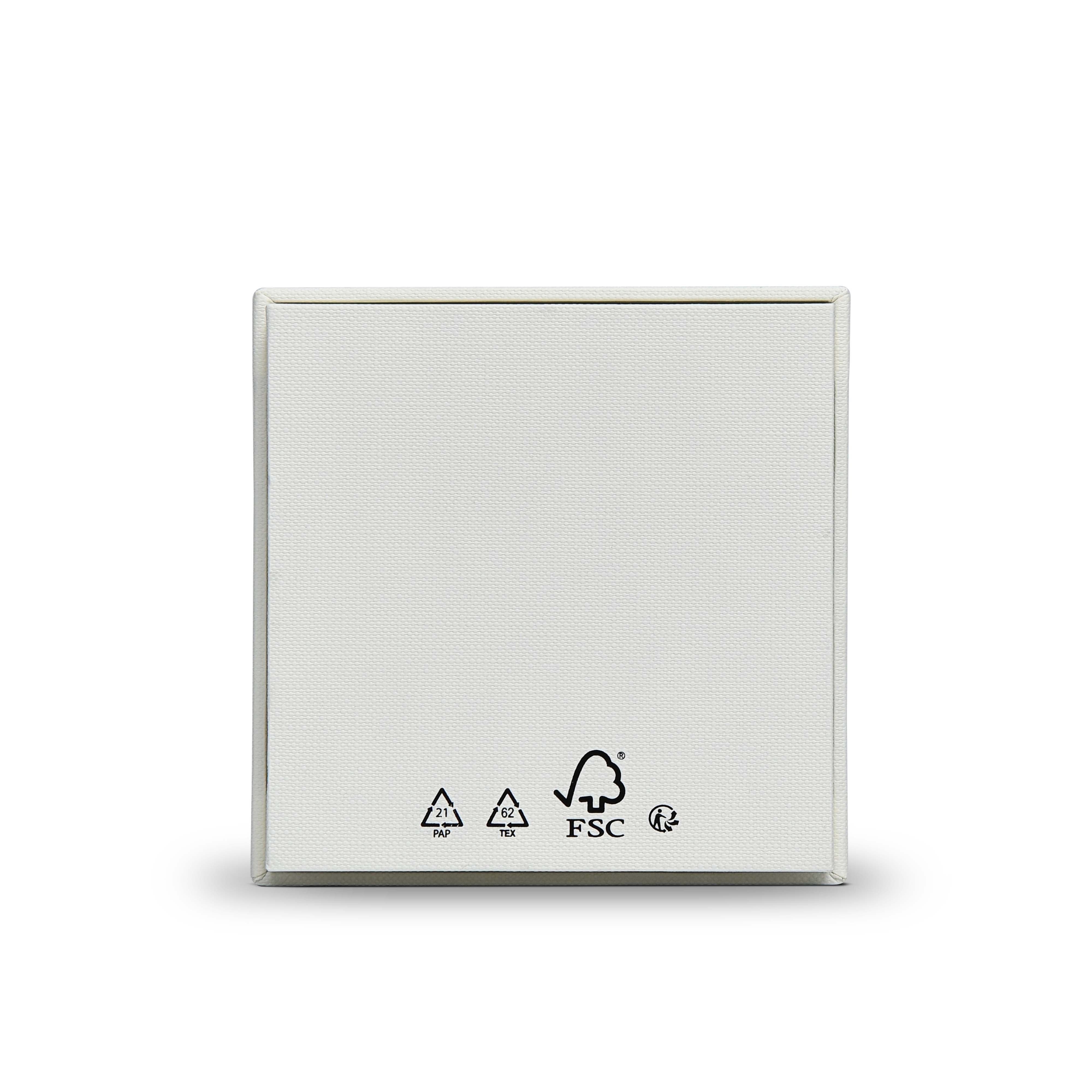 Premium Off-White Textured Silver Hot Stamped Luxury Lid and Base Gift Box