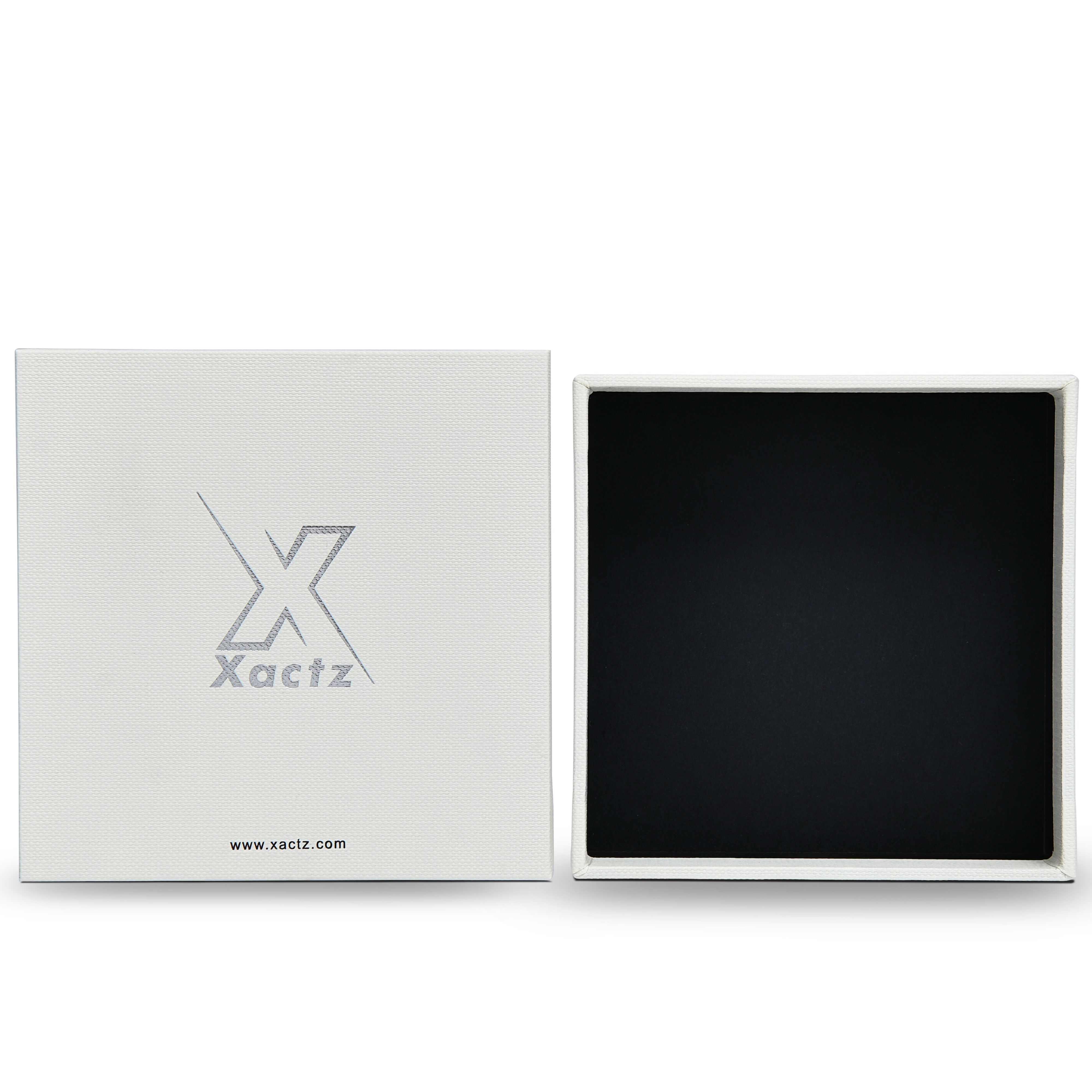 Premium Off-White Textured Silver Hot Stamped Luxury Lid and Base Gift Box