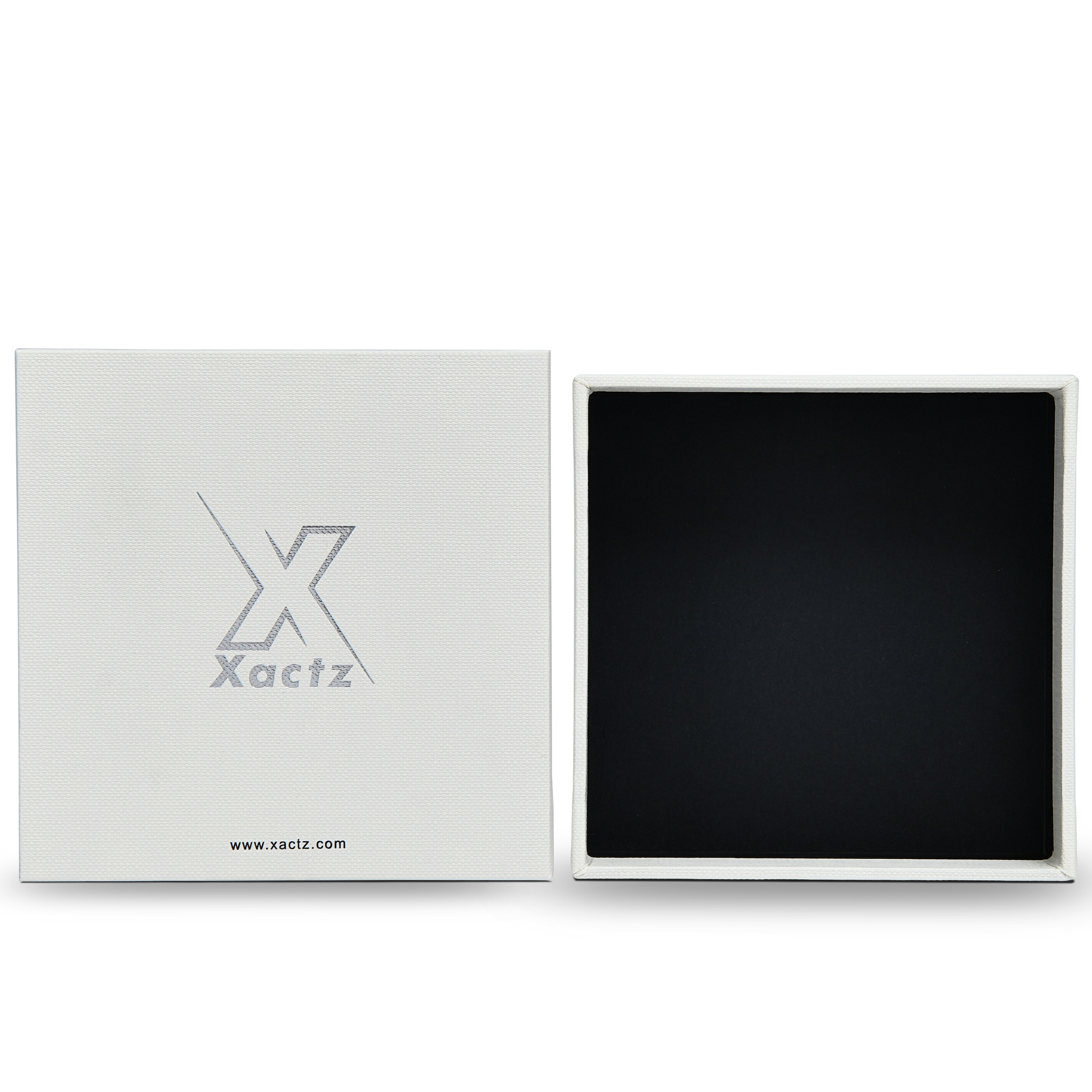 Premium Off-White Textured Silver Hot Stamped Luxury Lid and Base Gift Box