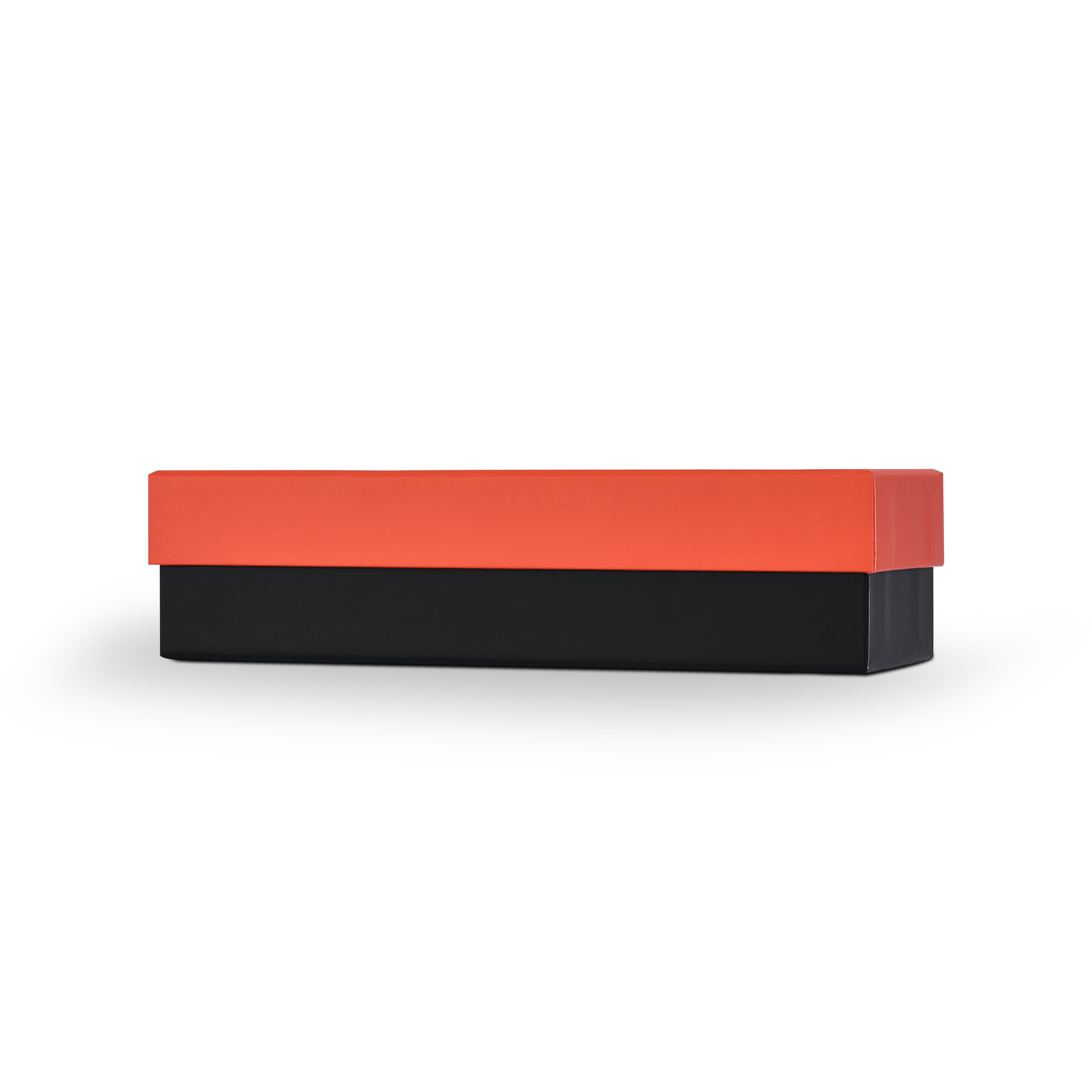 Boîte de Luxe Personnalisée avec Couvercle Orange et Plateau Intérieur sur Mesure