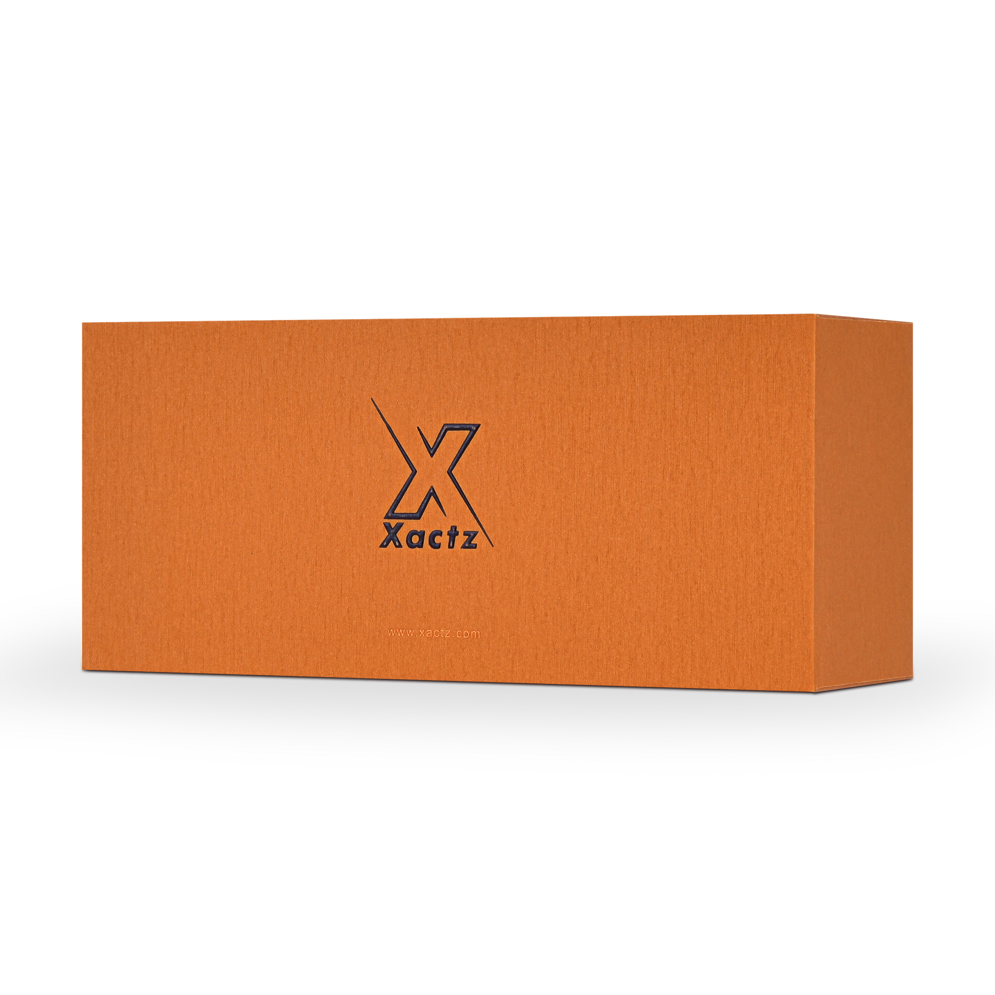 Emballage Éco-Responsable de Luxe avec Boîte et Couvercle Orange Personnalisés