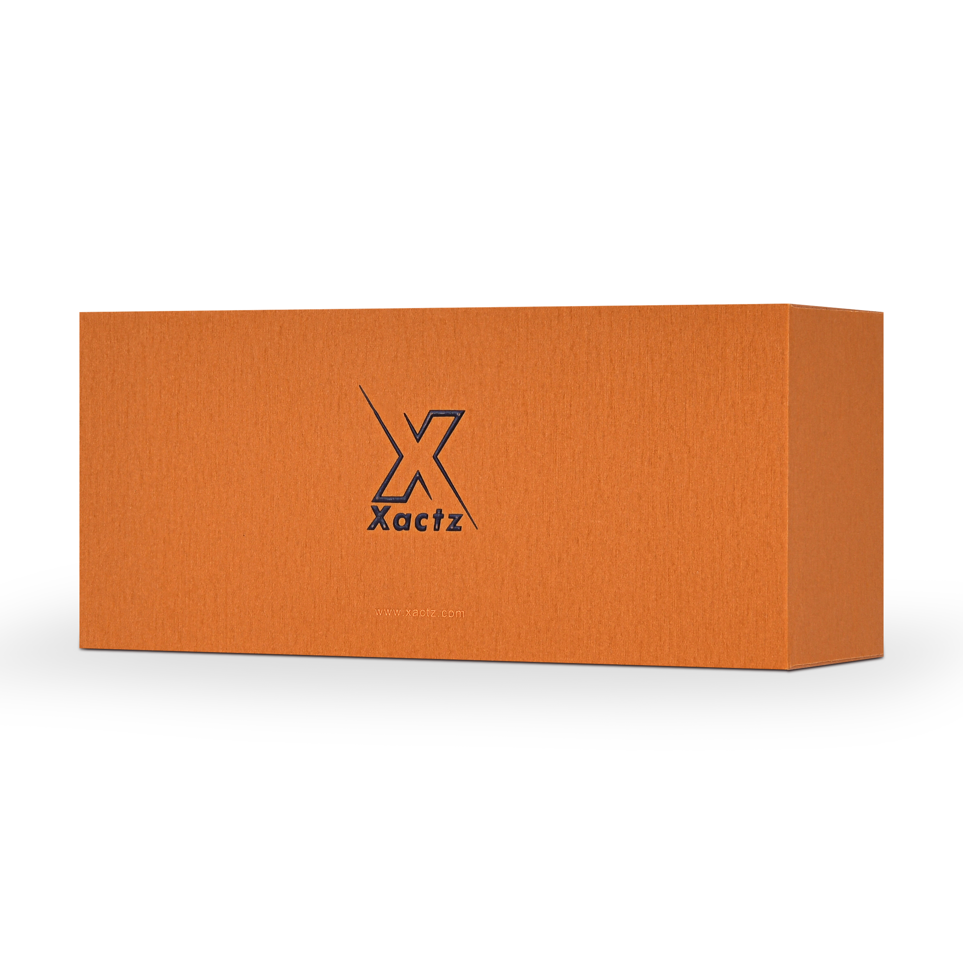 Emballage Éco-Responsable de Luxe avec Boîte et Couvercle Orange Personnalisés
