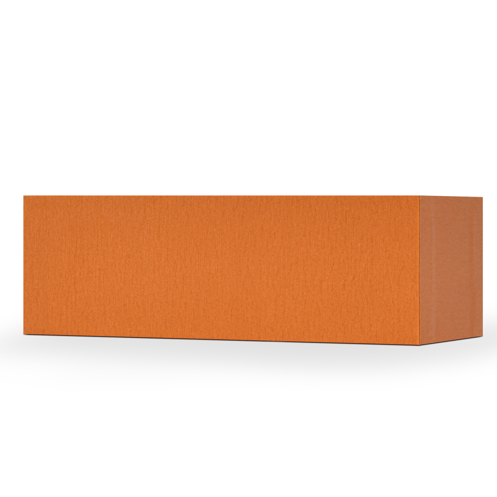 Emballage Éco-Responsable de Luxe avec Boîte et Couvercle Orange Personnalisés