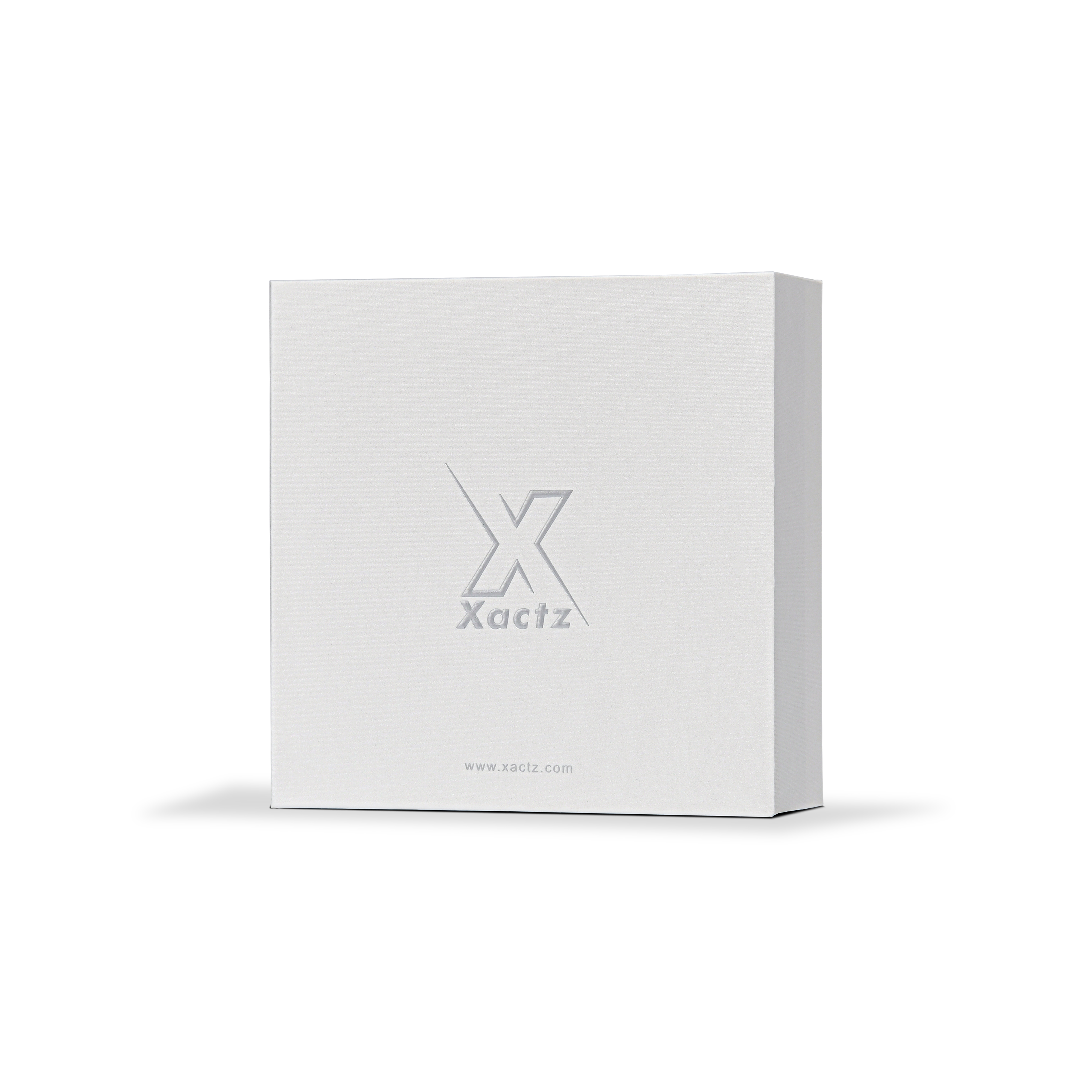 Premium Pearl White Silk Rain Textured Silver Foil Drawer-Style Luxury Gift Box with Ribbon Pull and Coordinated Interior