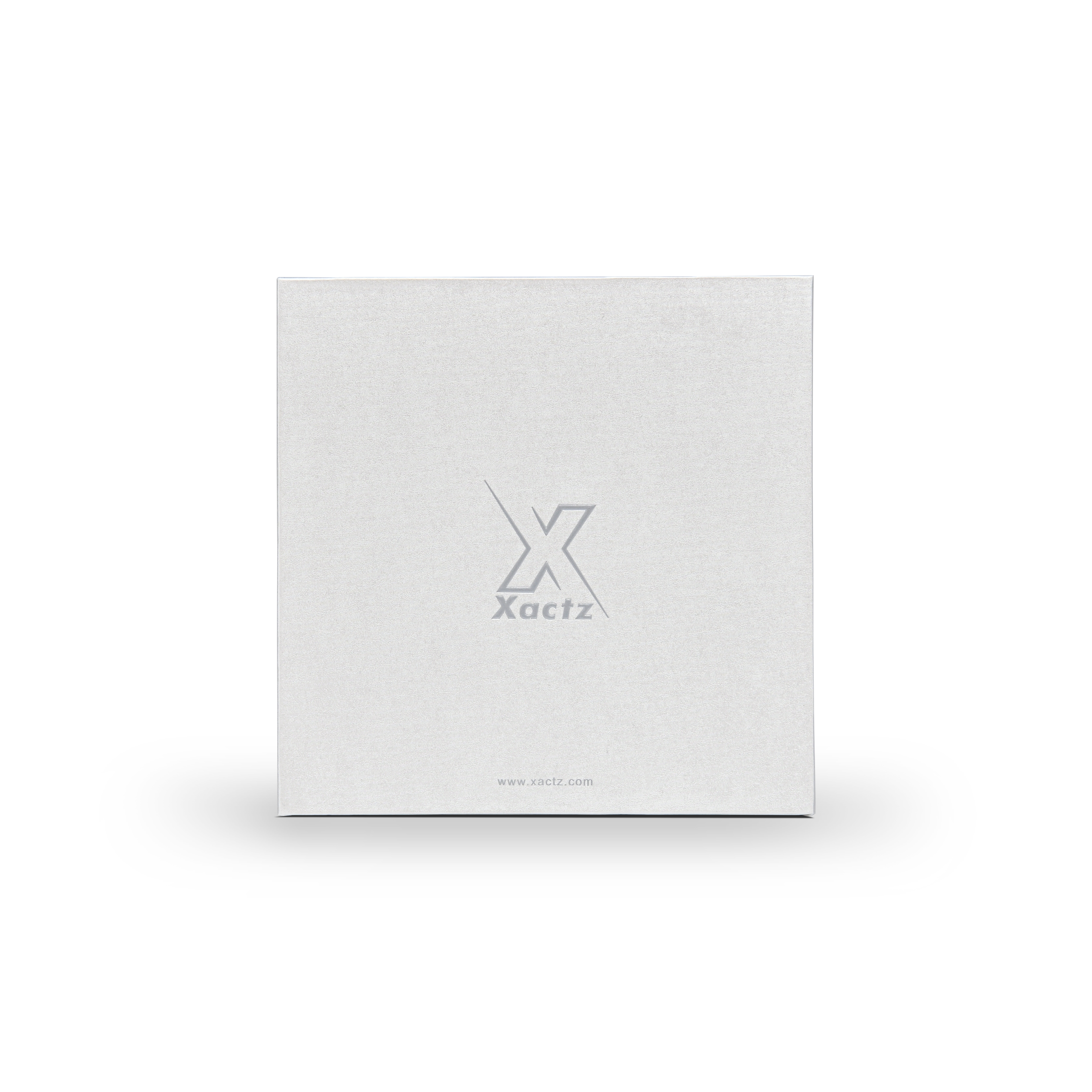 Premium Pearl White Silk Rain Textured Silver Foil Drawer-Style Luxury Gift Box with Ribbon Pull and Coordinated Interior