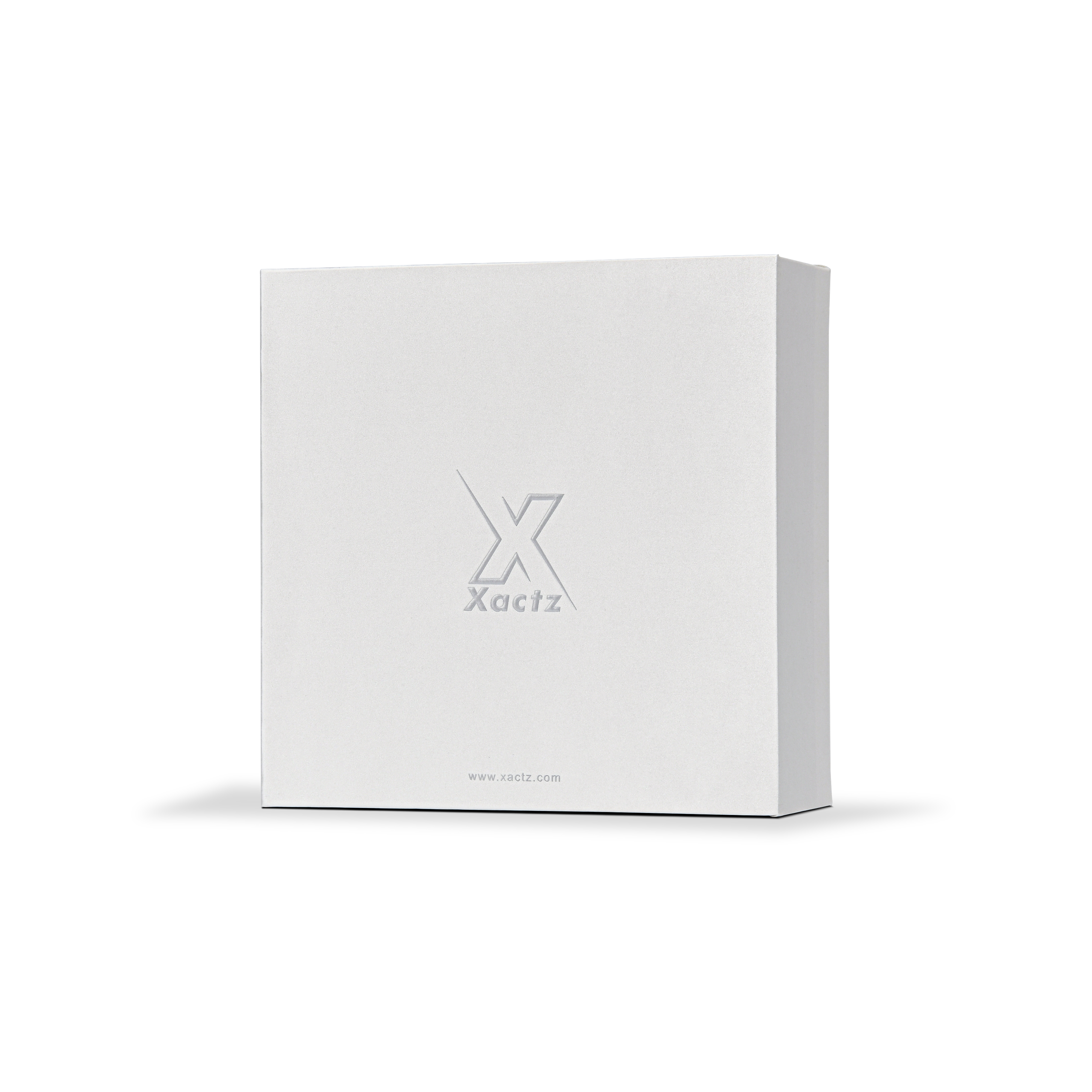 Premium Pearl White Silk Rain Textured Silver Foil Drawer-Style Luxury Gift Box with Ribbon Pull and Coordinated Interior