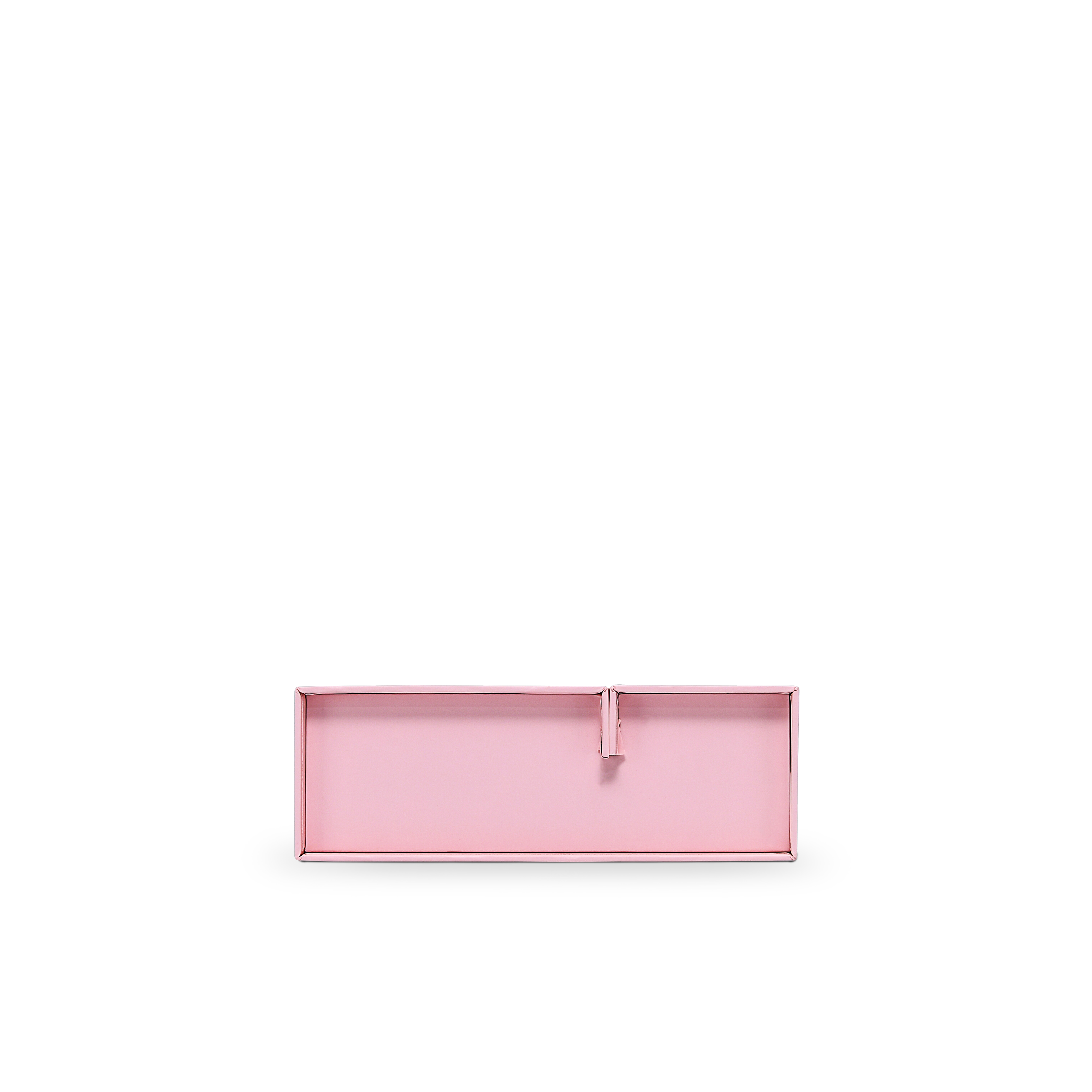 Premium Pink Book-Style Folding Box with Embossed Gold Foil, Matte Lamination and Black Gold Website Stamping