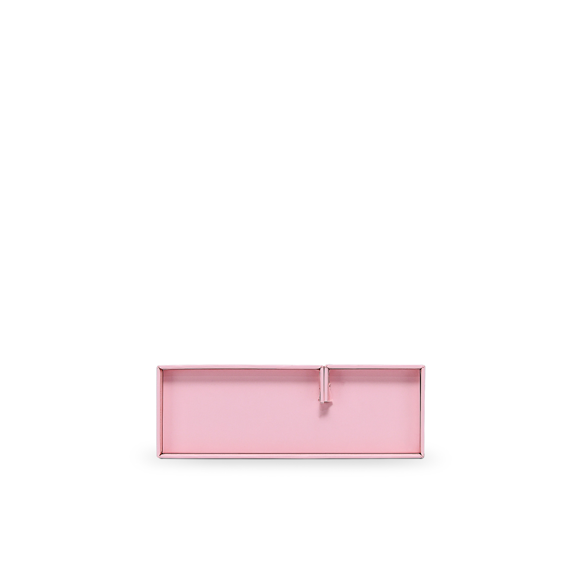 Premium Pink Book-Style Folding Box with Embossed Gold Foil, Matte Lamination and Black Gold Website Stamping