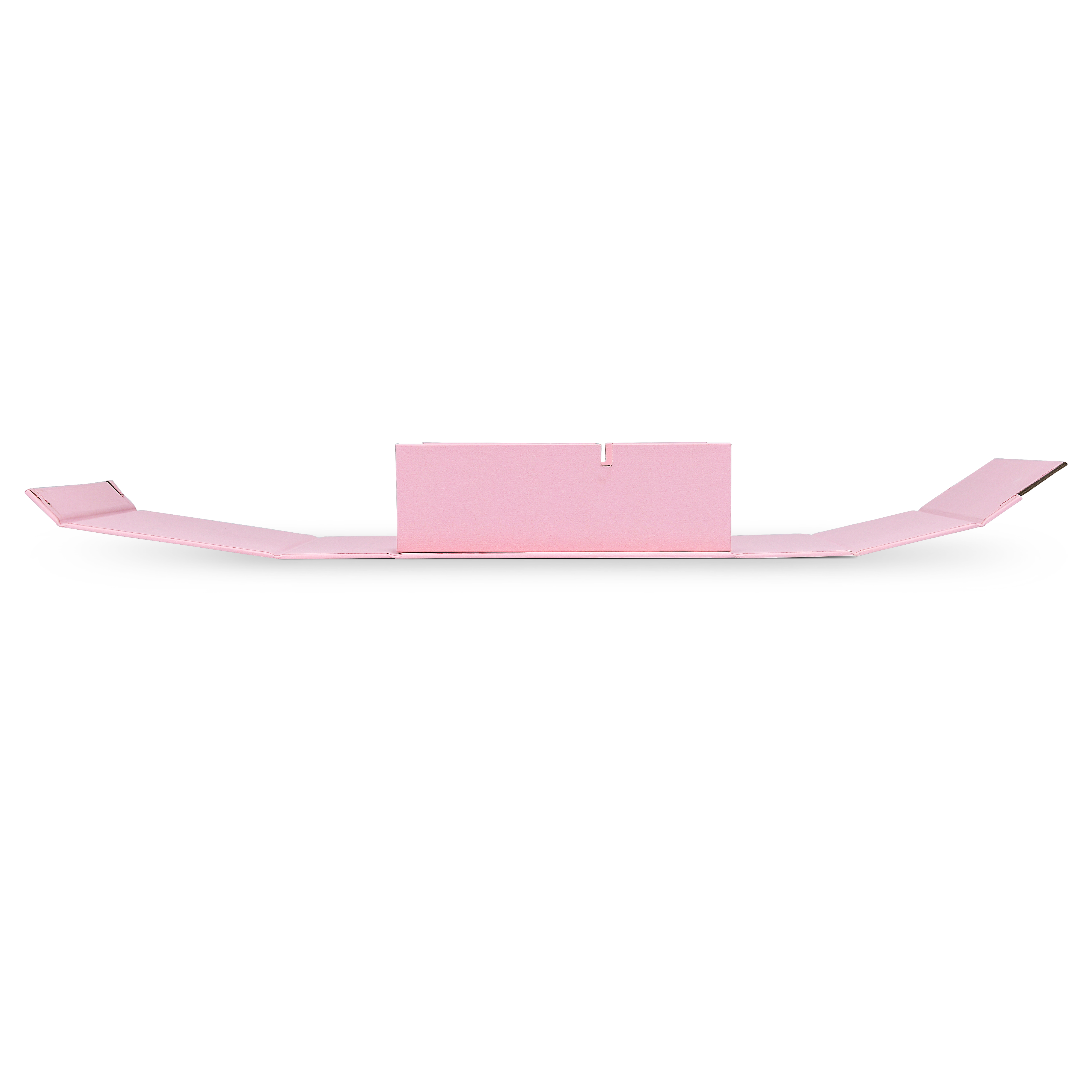 Premium Pink Book-Style Folding Box with Embossed Gold Foil and Black Gold Website Stamping