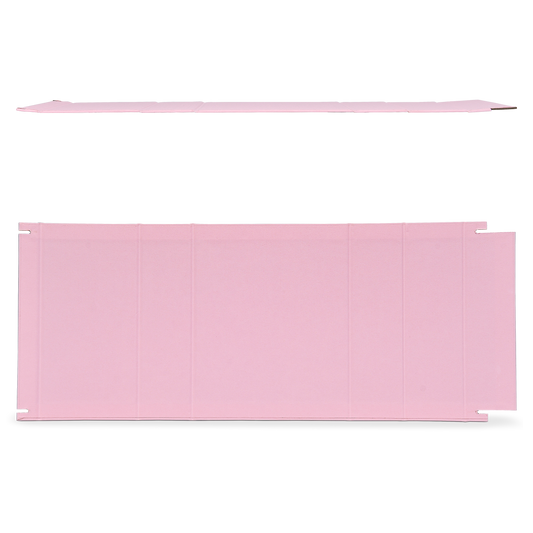 Luxury Custom Folding Book Box Pink Canvas Embossed Gold Foil Packaging