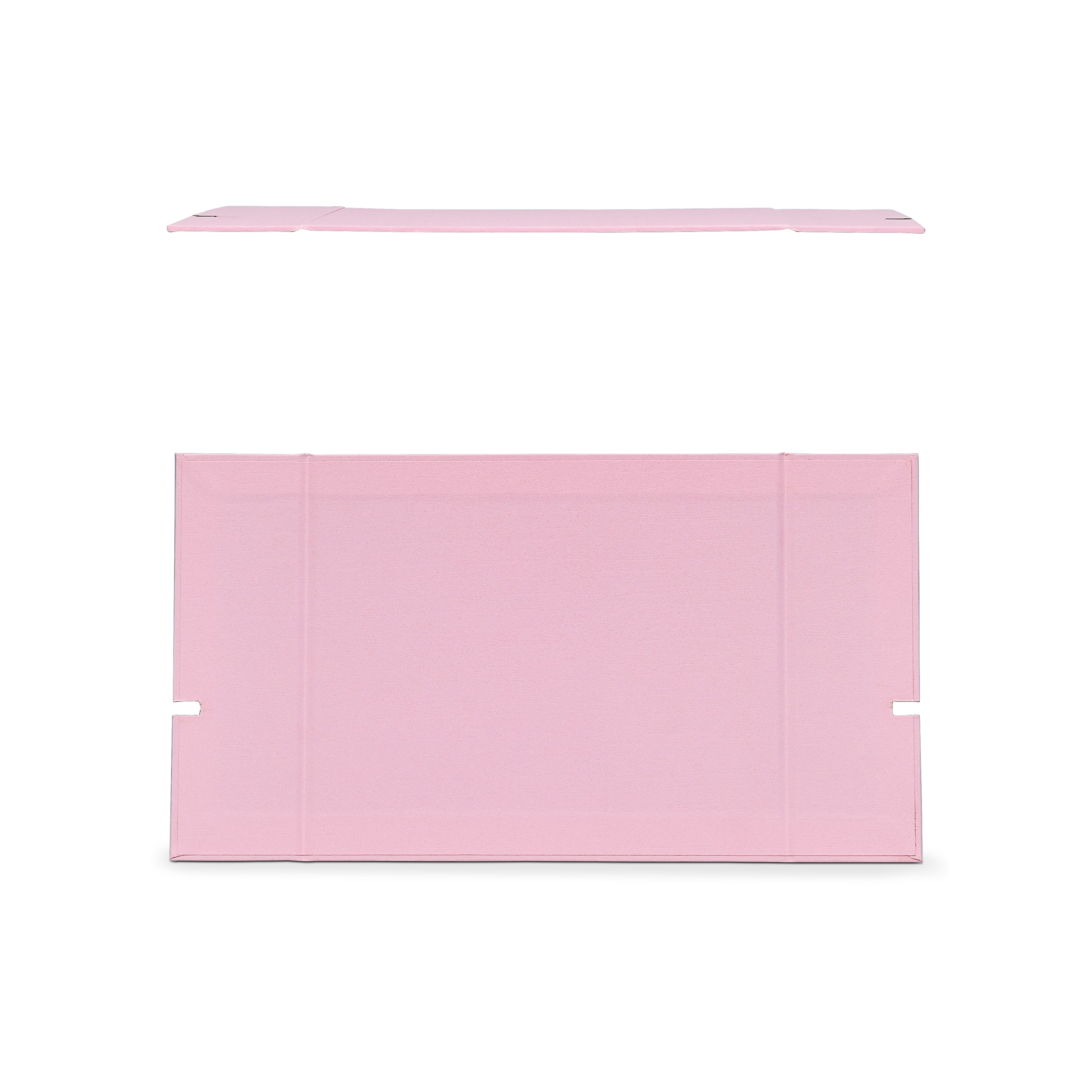 Premium Pink Book-Style Folding Box with Embossed Gold Foil and Black Gold Website Stamping