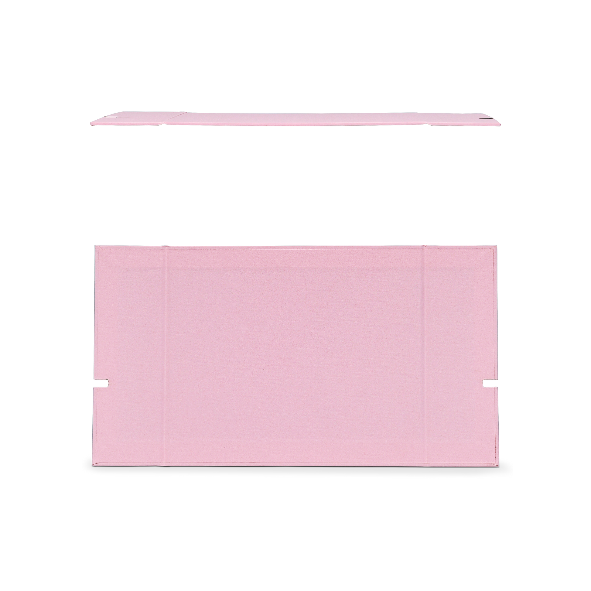 Premium Pink Book-Style Folding Box with Embossed Gold Foil and Black Gold Website Stamping