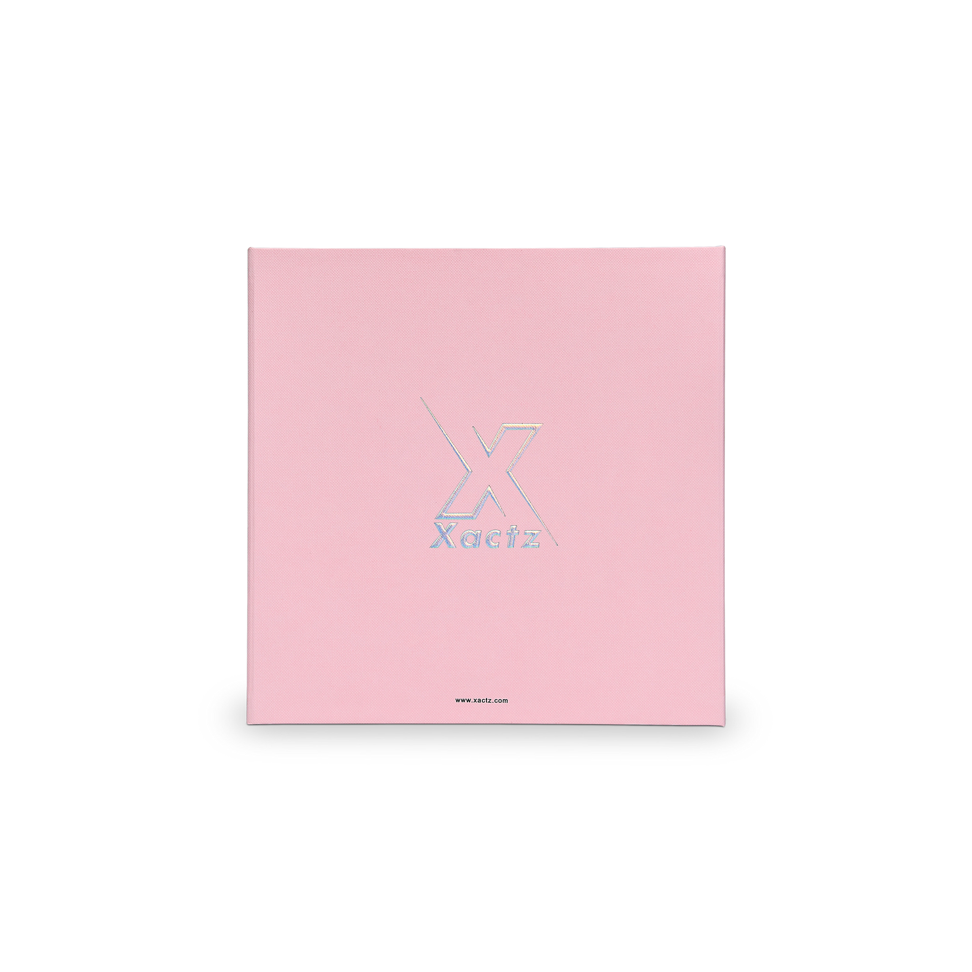 Boîte tiroir rose de luxe pliable personnalisée avec emballage en aluminium argenté
