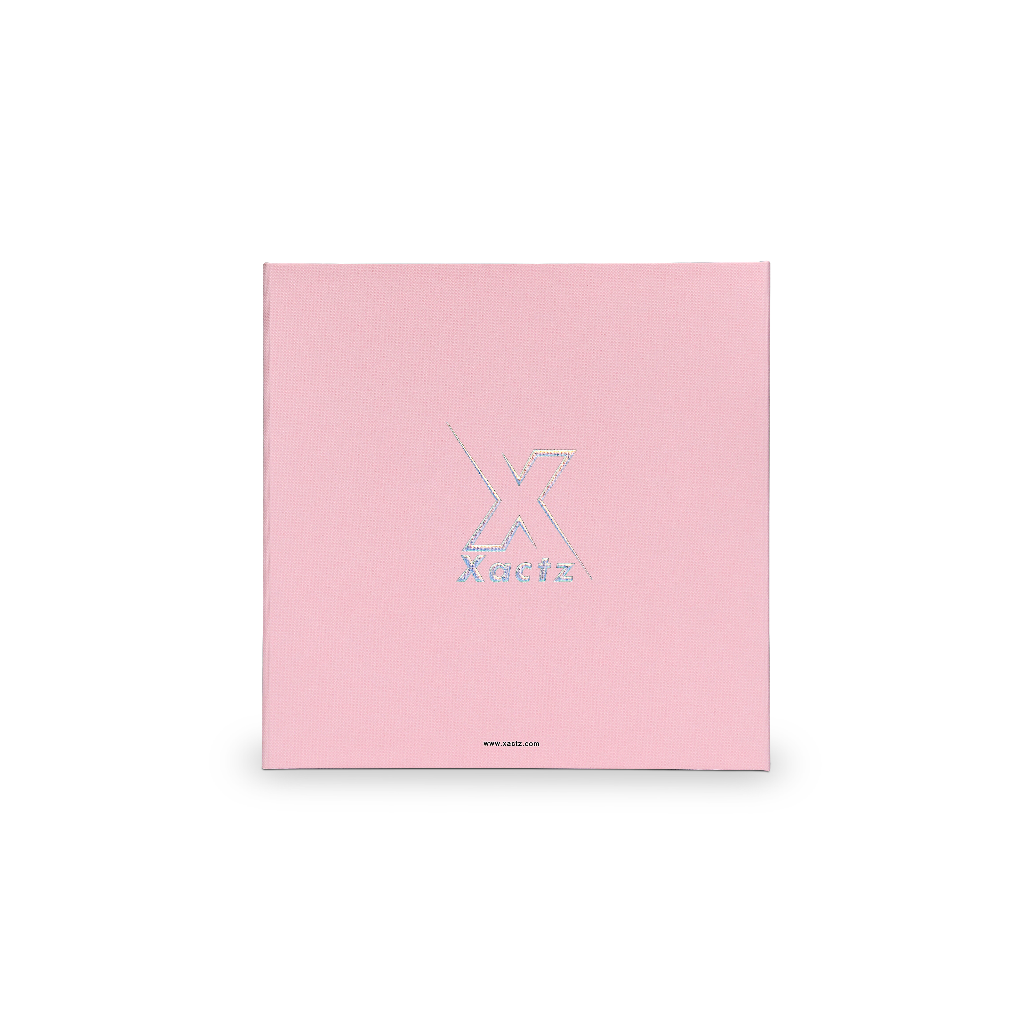 Boîte tiroir rose de luxe pliable personnalisée avec emballage en aluminium argenté