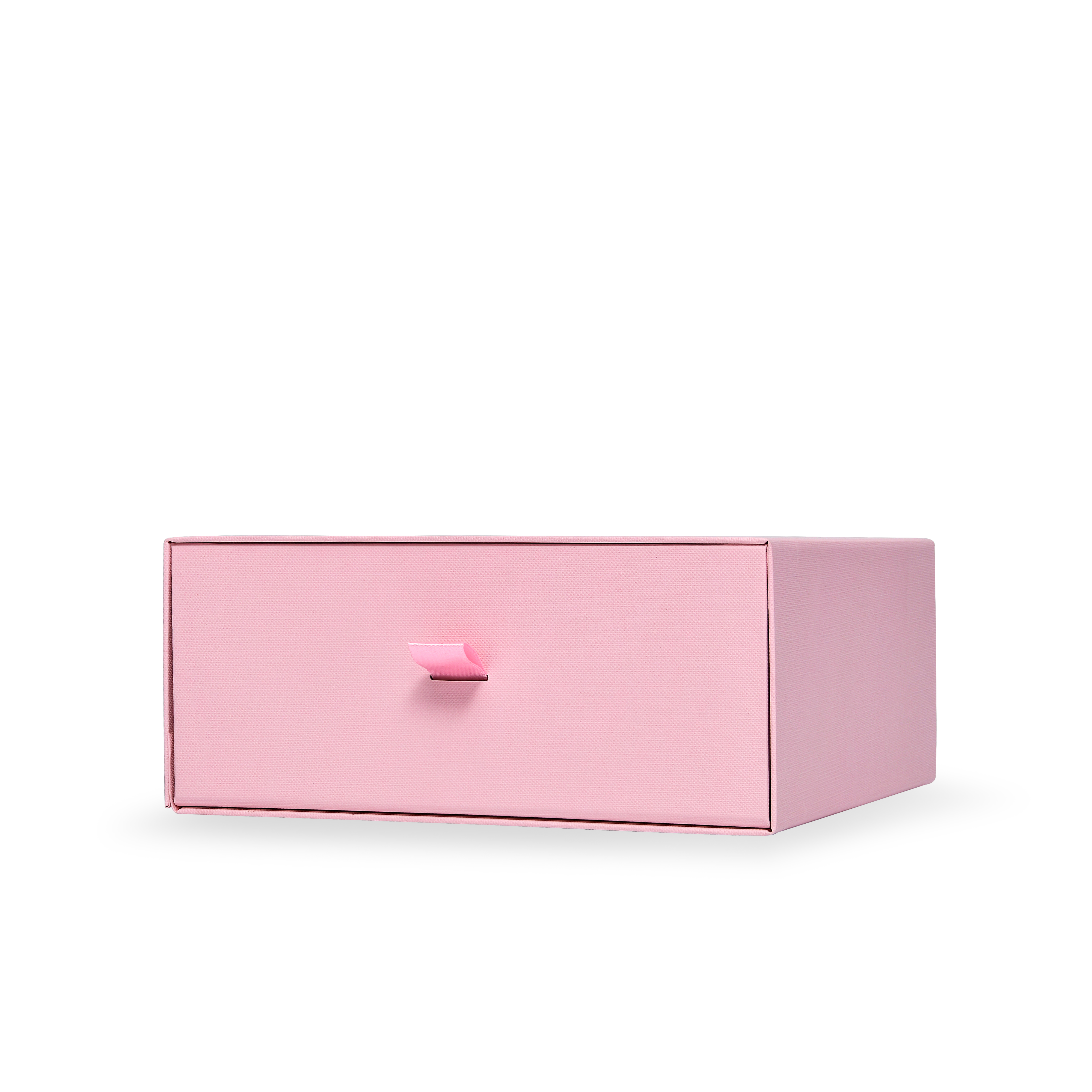 Boîte tiroir rose de luxe pliable personnalisée avec emballage en aluminium argenté