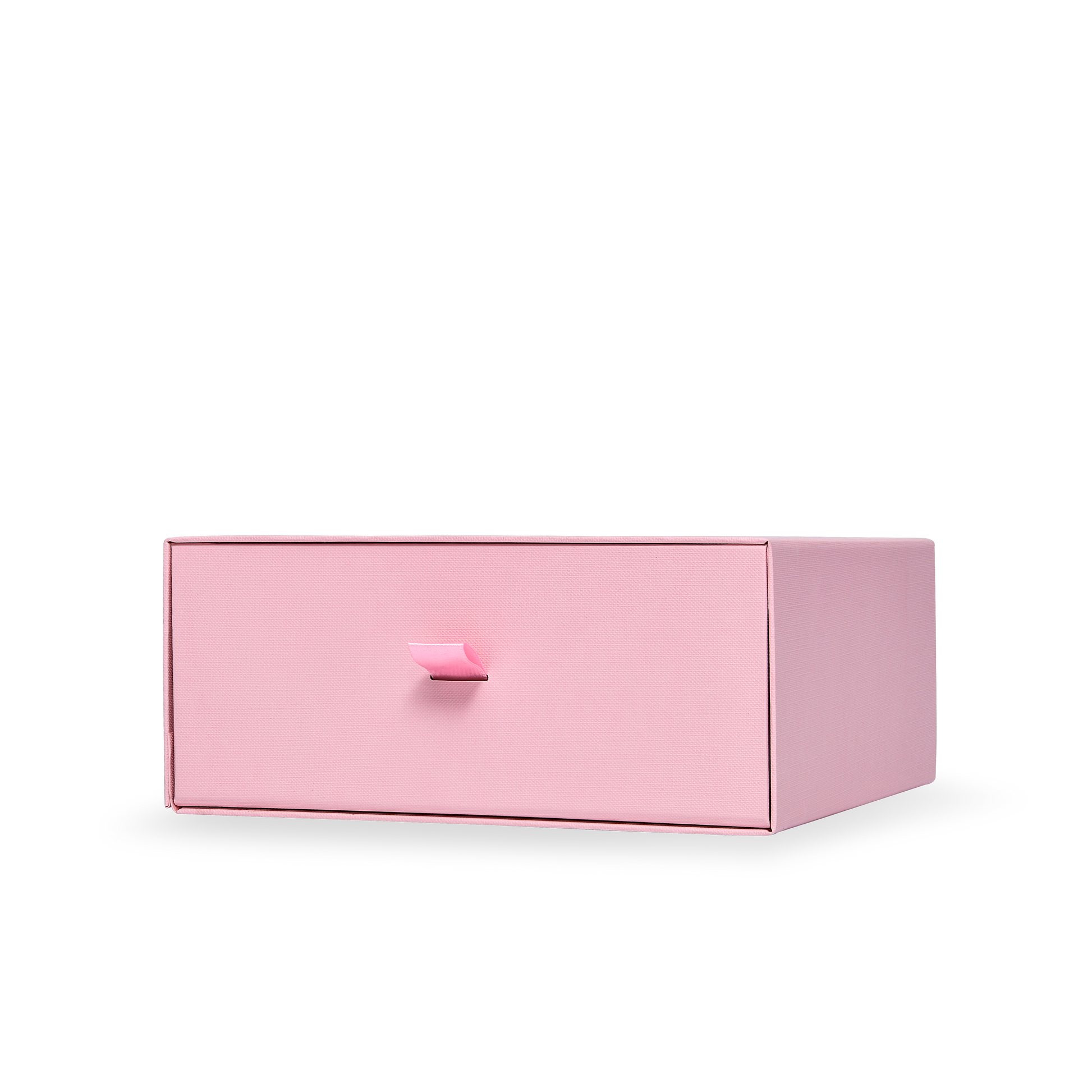 Boîte tiroir rose de luxe pliable personnalisée avec emballage en aluminium argenté