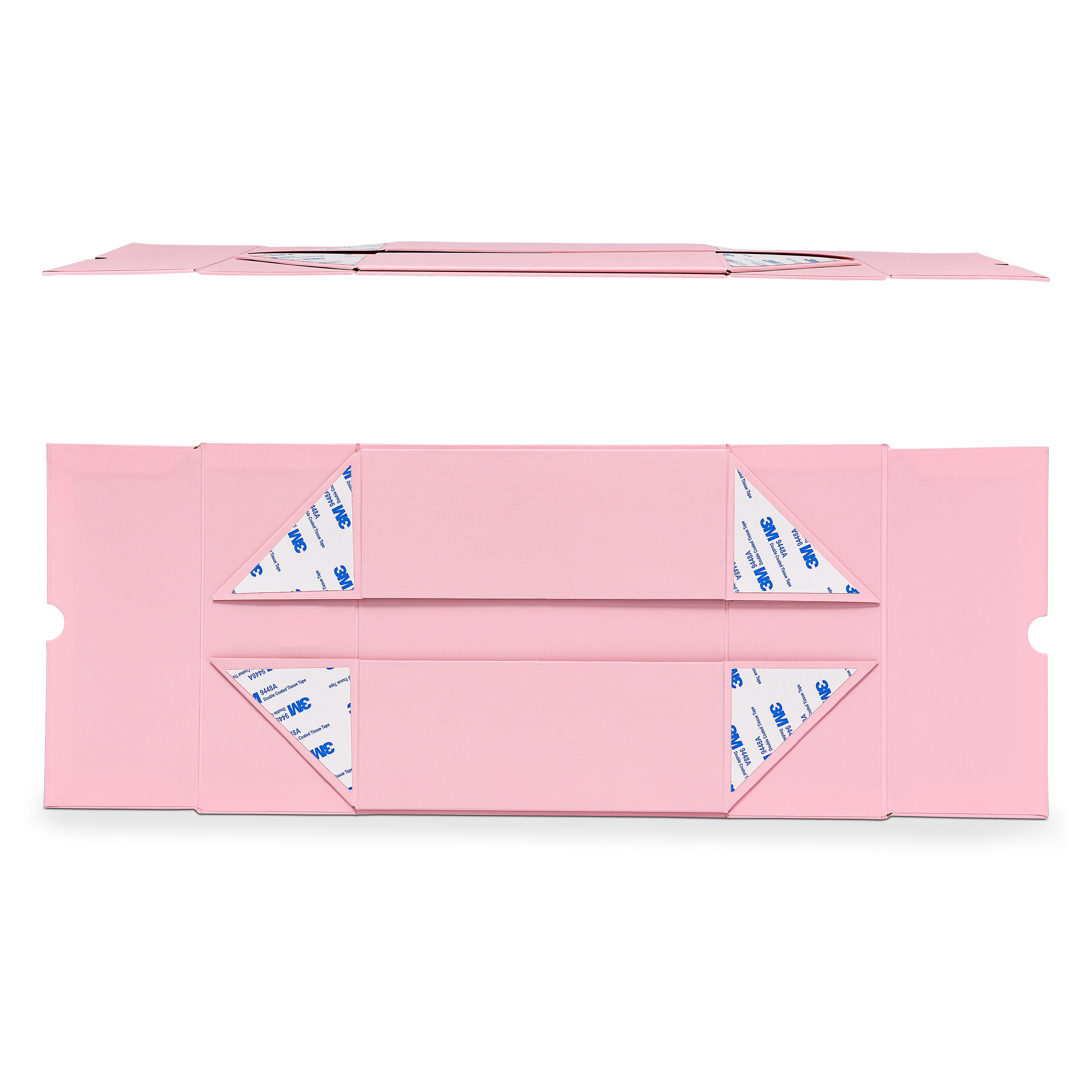 Boîte tiroir rose de luxe pliable personnalisée avec emballage en aluminium argenté