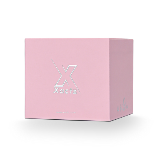 Boîte de luxe personnalisée rose à couvercle, emballage mat résistant aux rayures